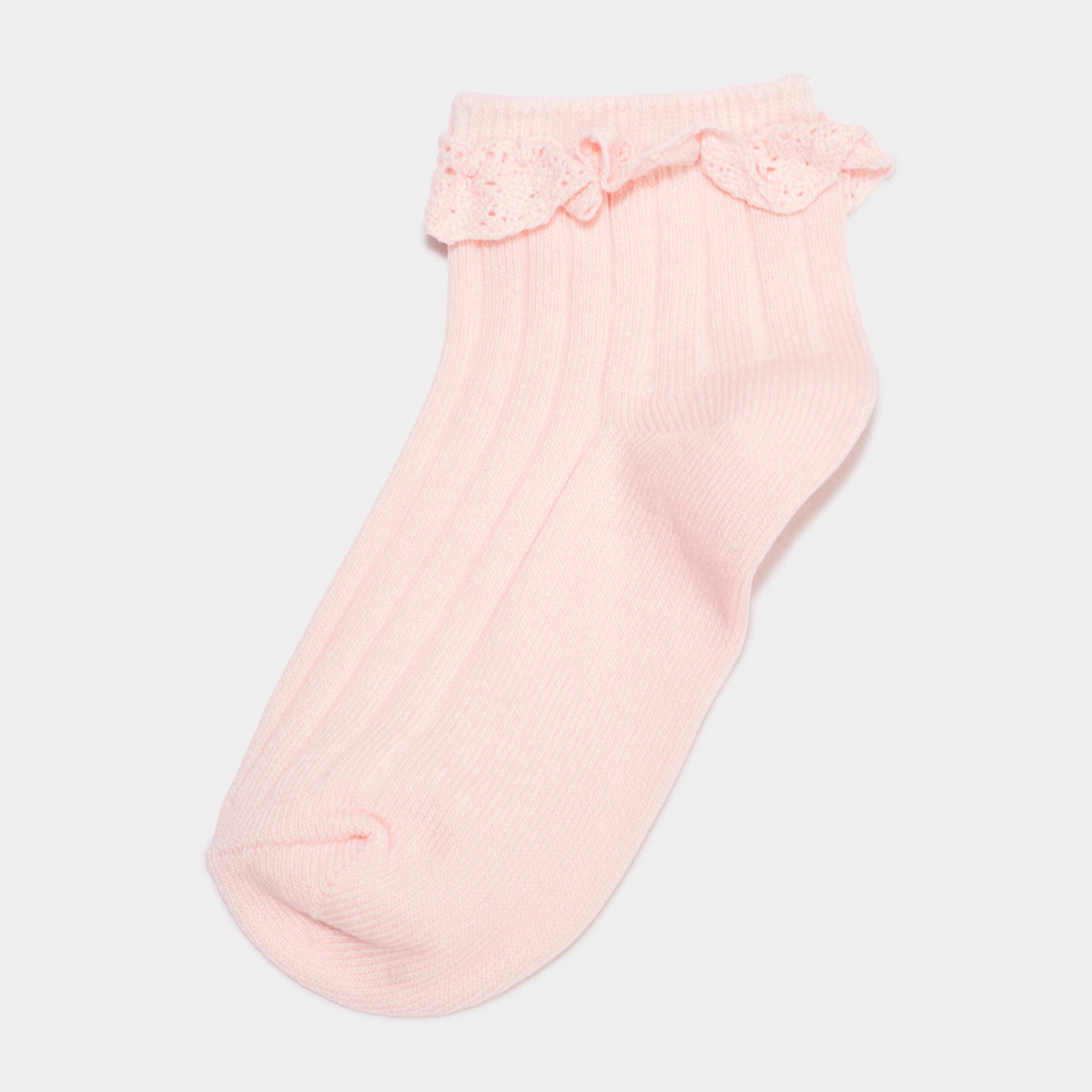 lot 2 paires chaussettes a dentelle rose fille Lot 2 paires chaussettes à dentelle rose fille