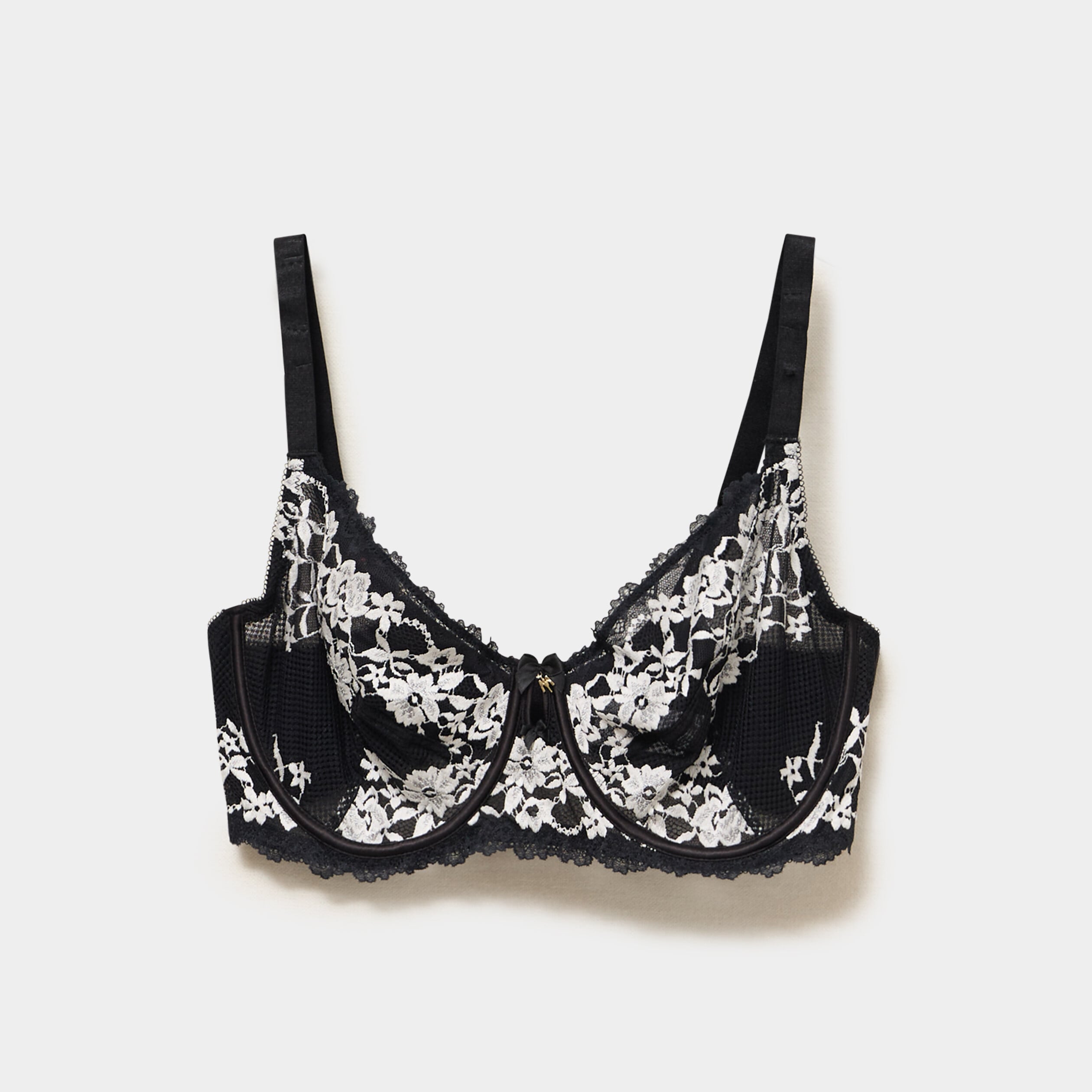 Soutien-gorge embo&icirc;tant dentelle noir femme grande taille