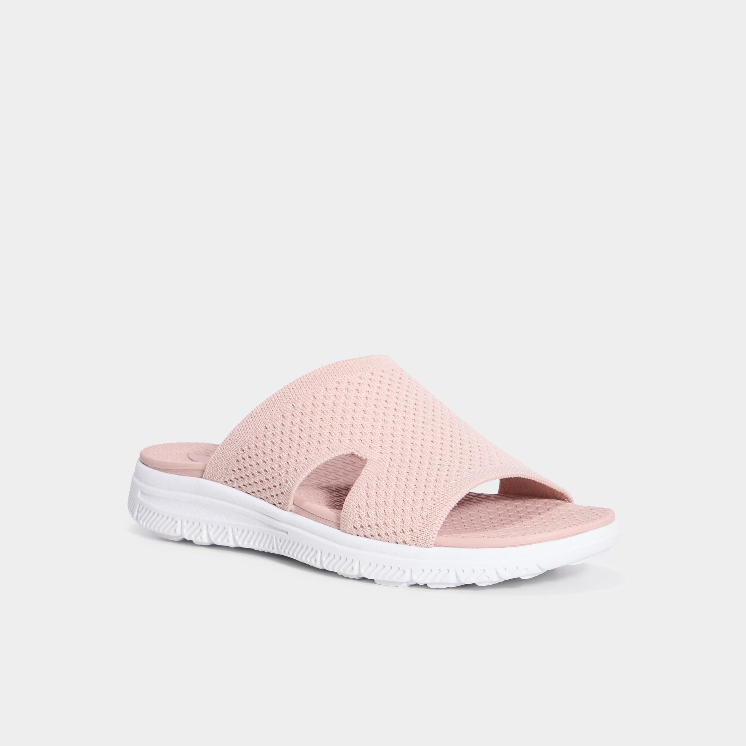 Chaussons mules confort rose femme