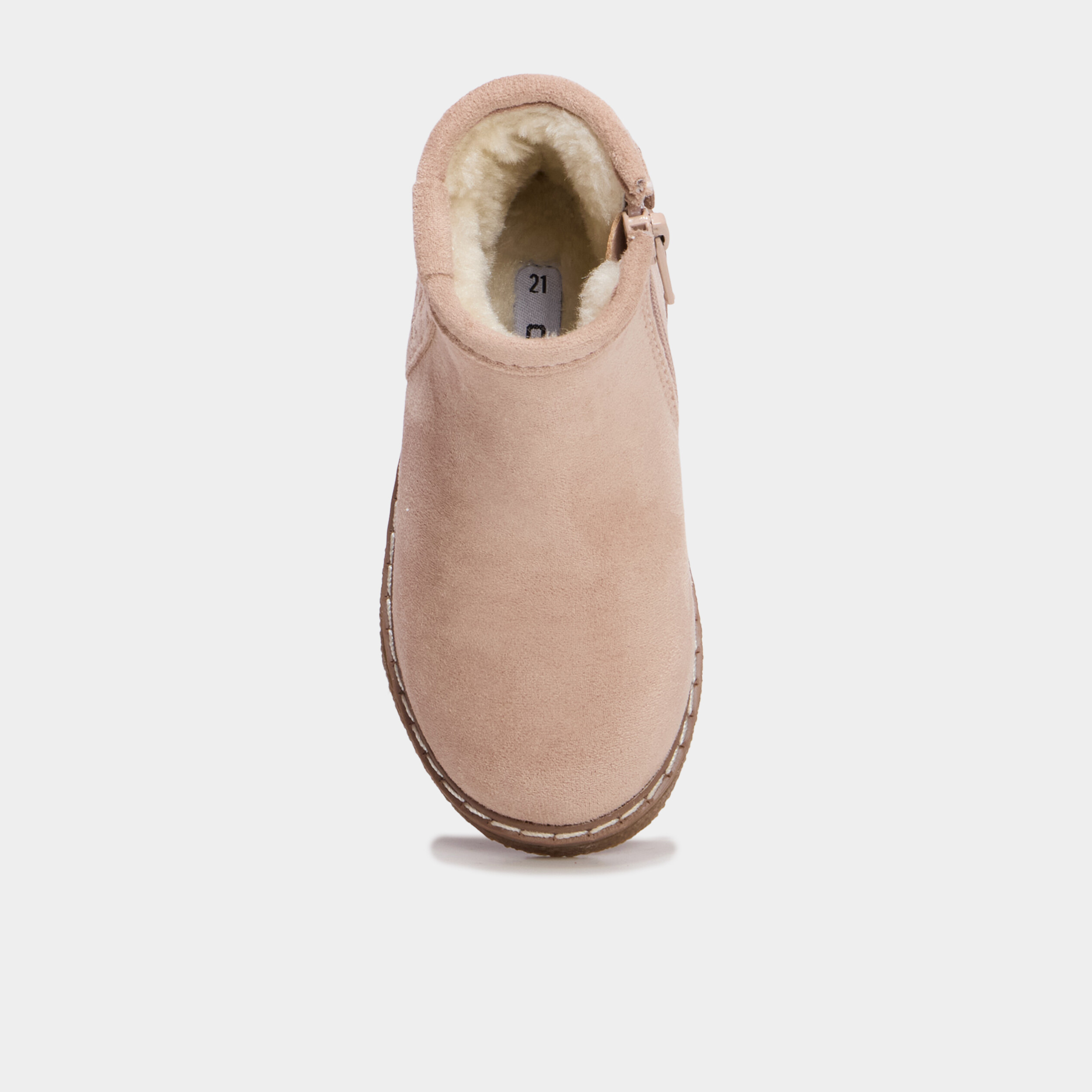 Boots fourr&eacute;es &agrave; franges ivoire b&eacute;b&eacute; fille