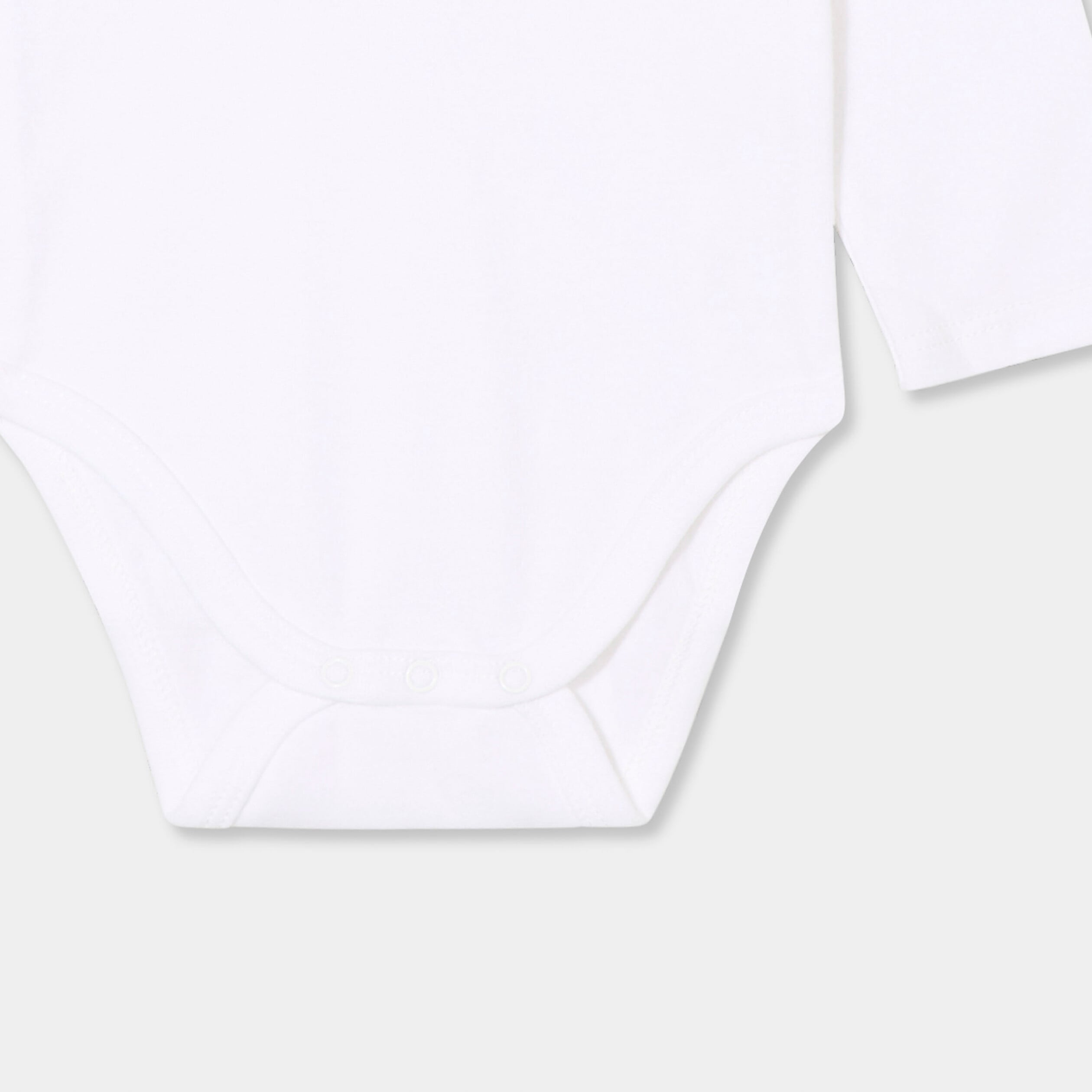Body US coton Monsieur Caca x La Halle blanc b&eacute;b&eacute; gar&ccedil;on