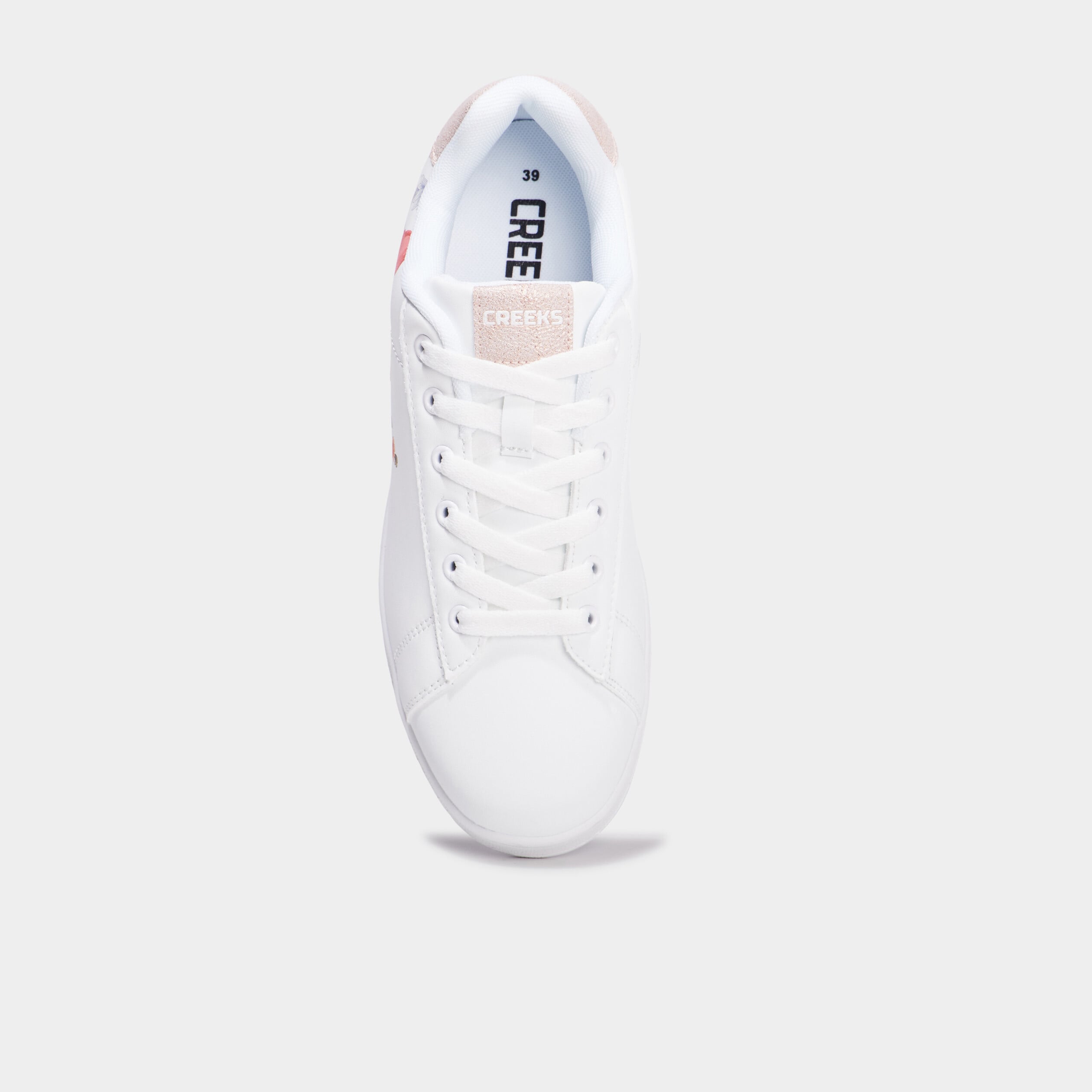 Baskets &agrave; lacets blanc femme