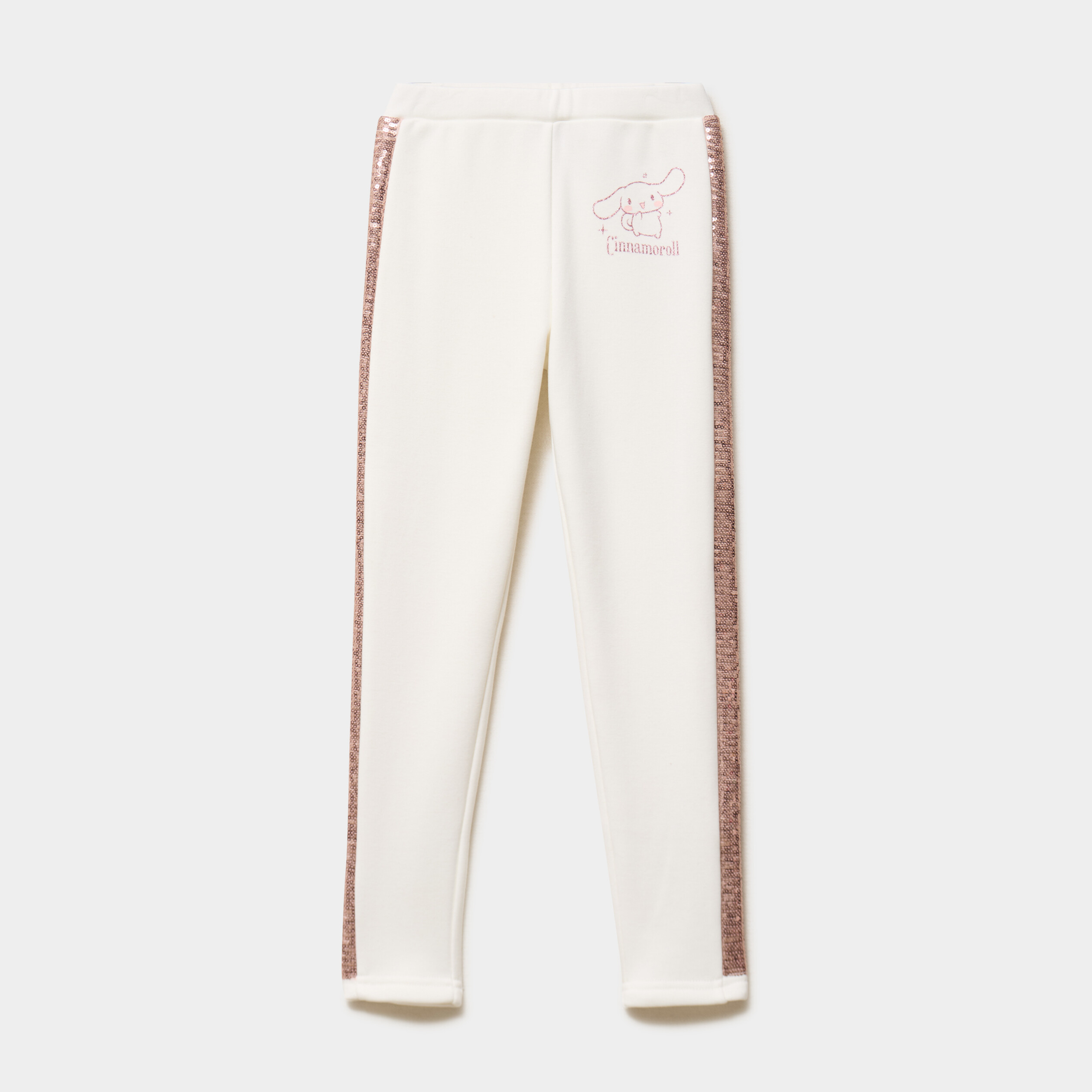Legging &agrave; sequins Cinnamoroll blanc fille