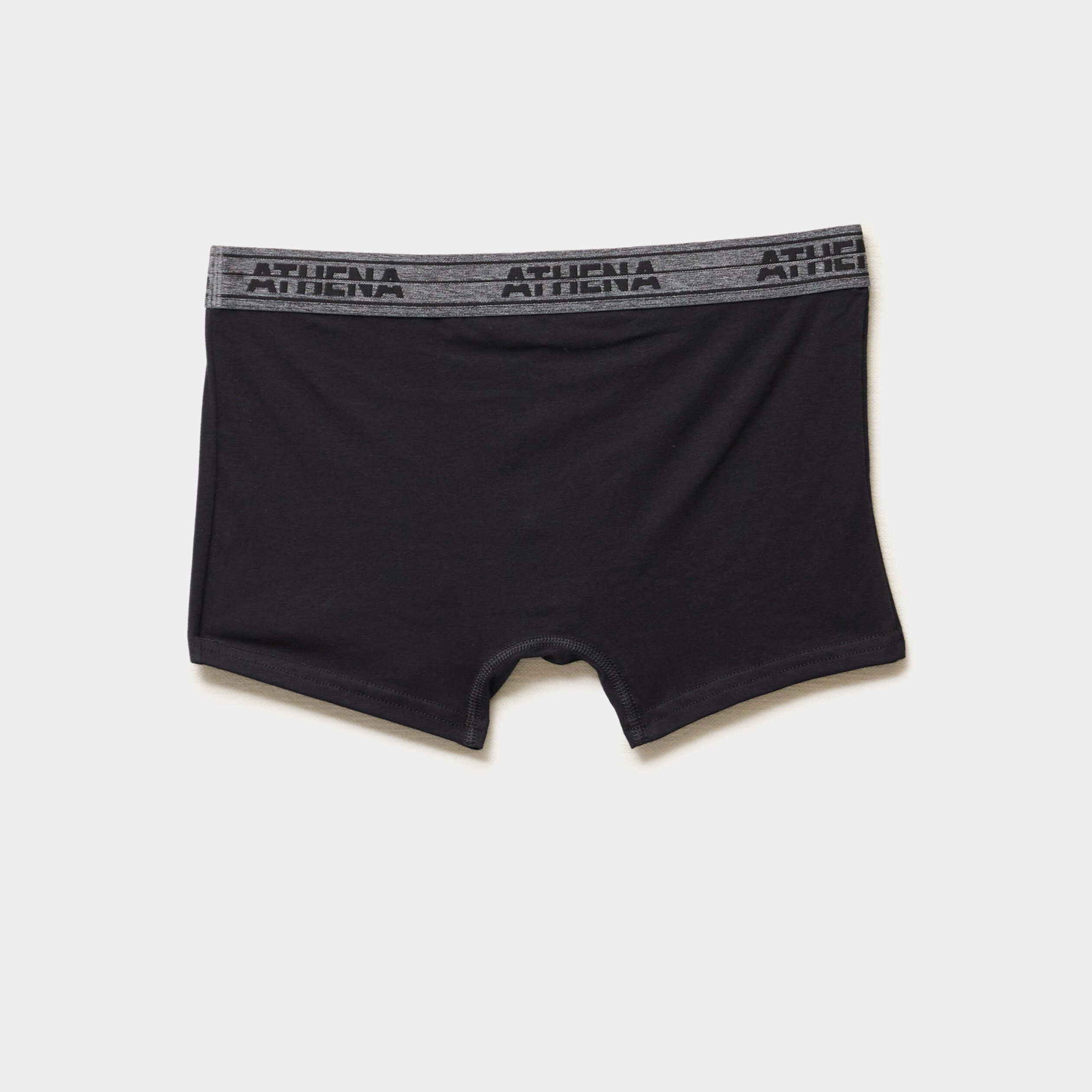 lot 4 boxers coton stretch athena bleu homme Lot 4 boxers coton stretch Athena bleu homme