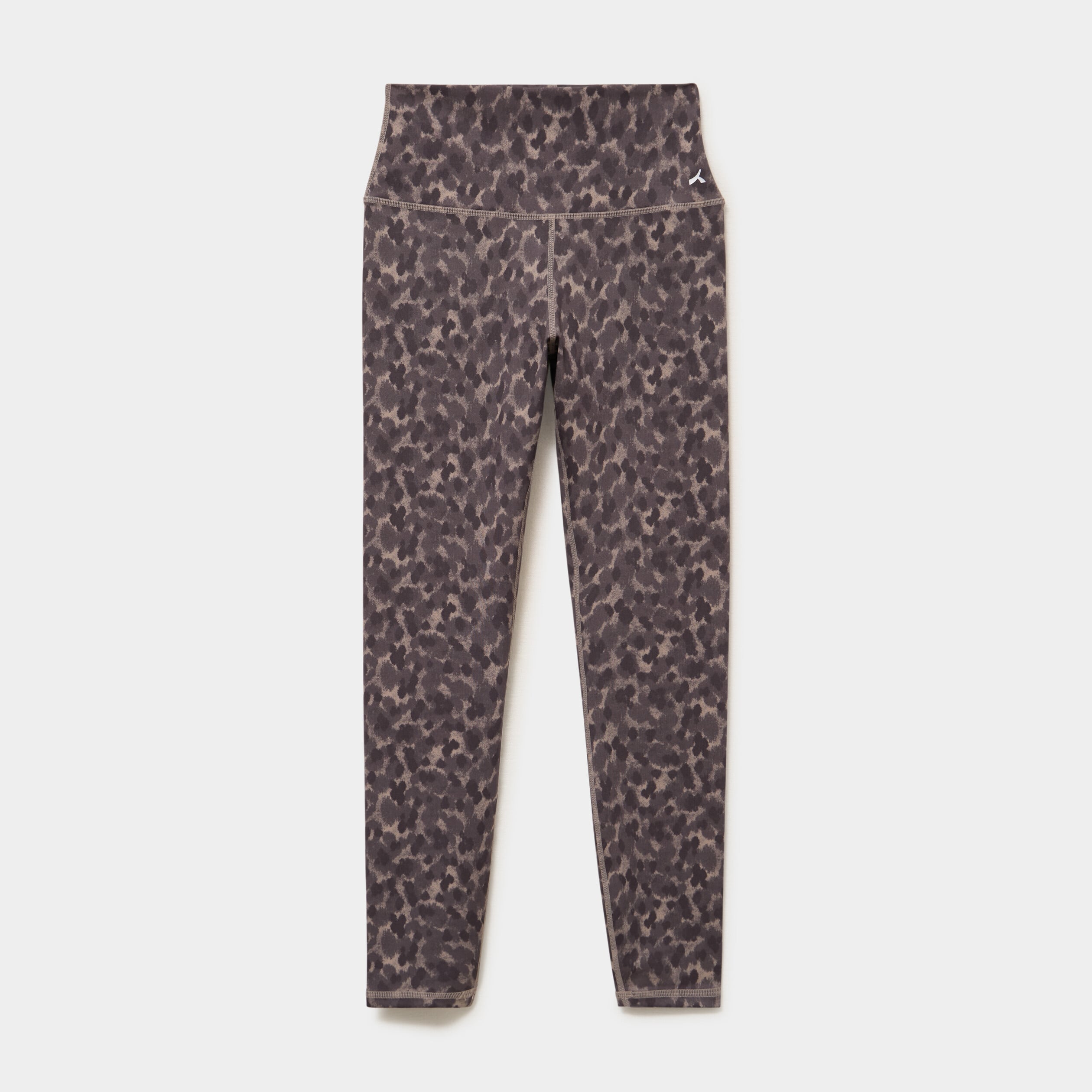 Legging de sport stretch taille haute beige femme