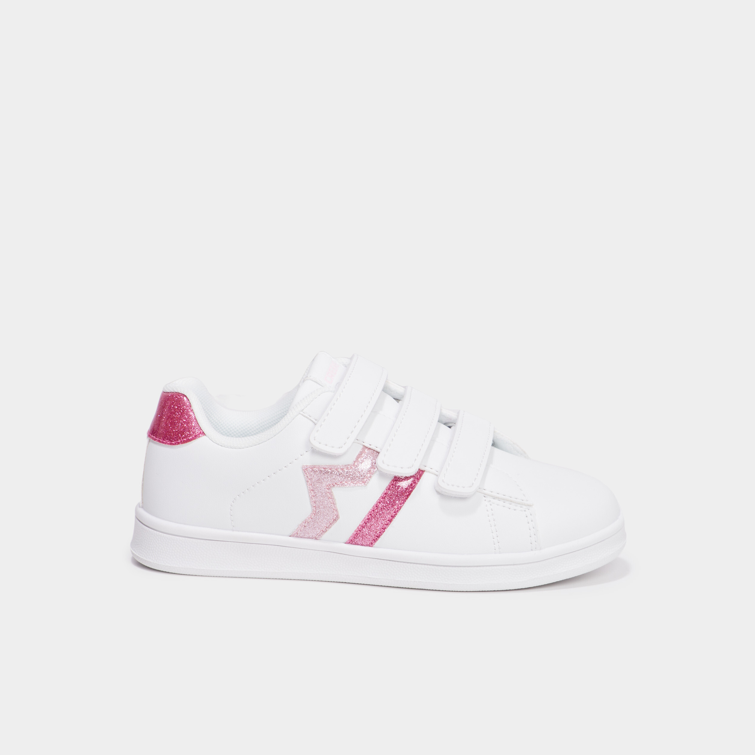 tennis basses a scratchs paillettes rose fille Tennis basses à scratchs paillettes rose fille