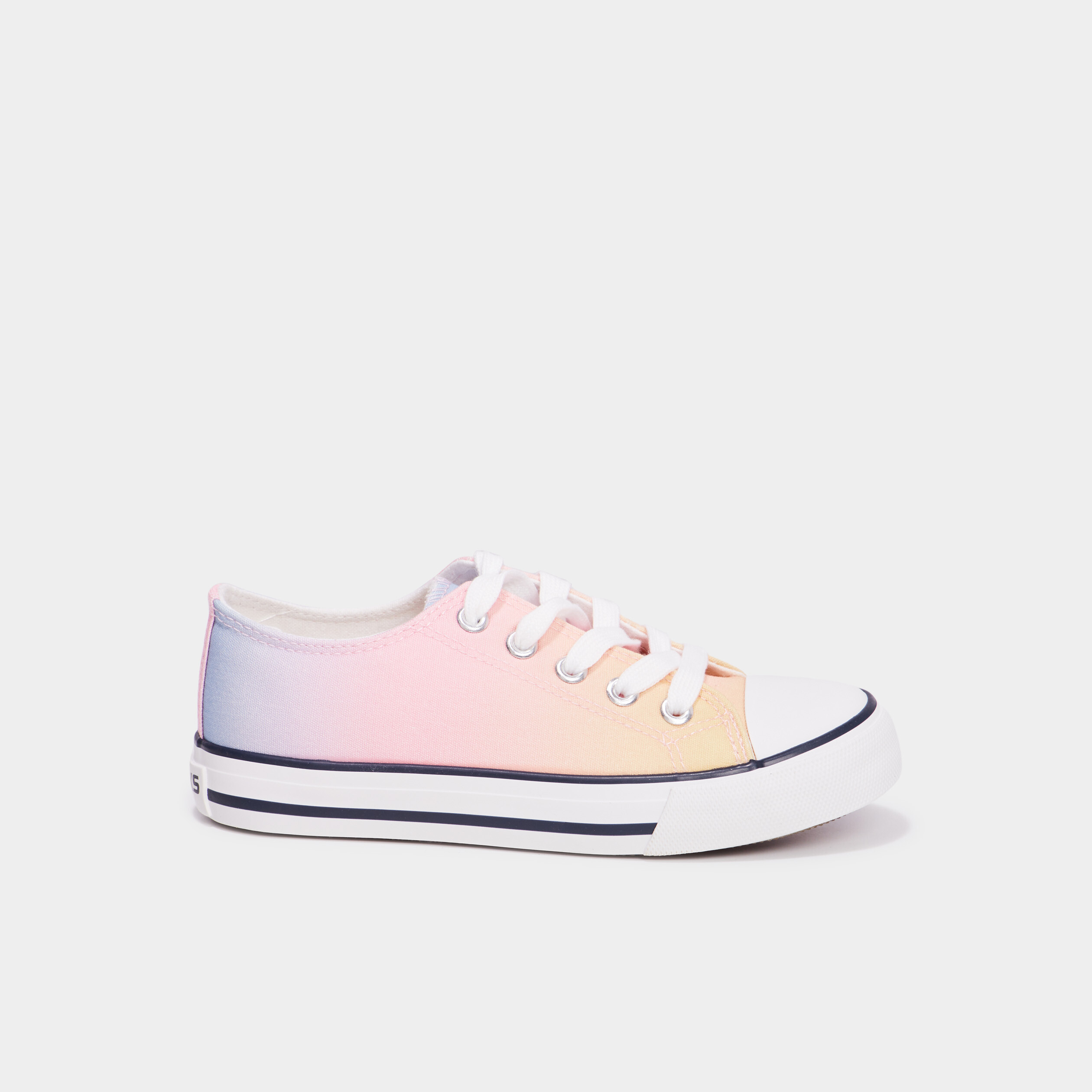 Tennis en toile à lacets Creeks multicolore fille