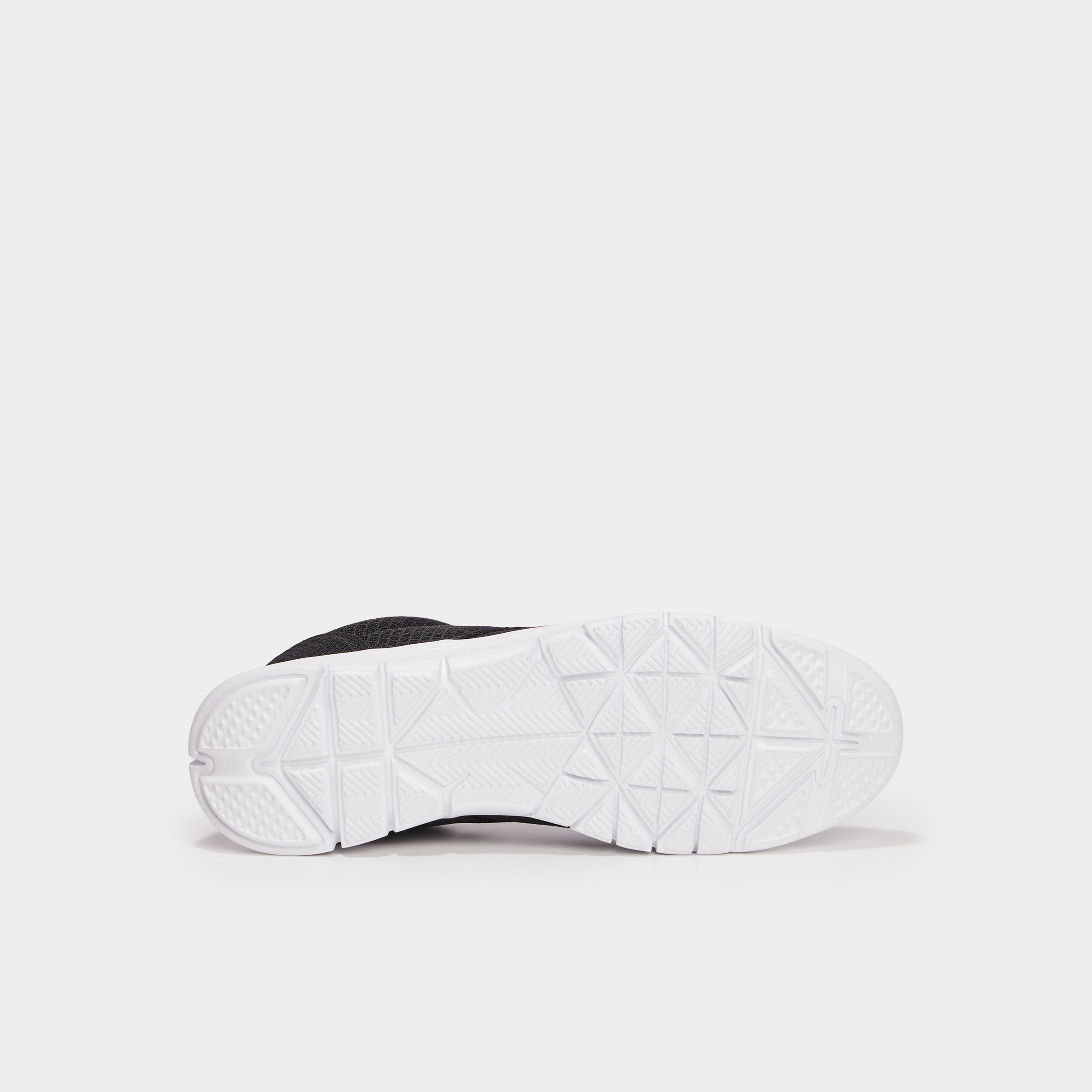 Baskets plates running crant&eacute;es noir homme
