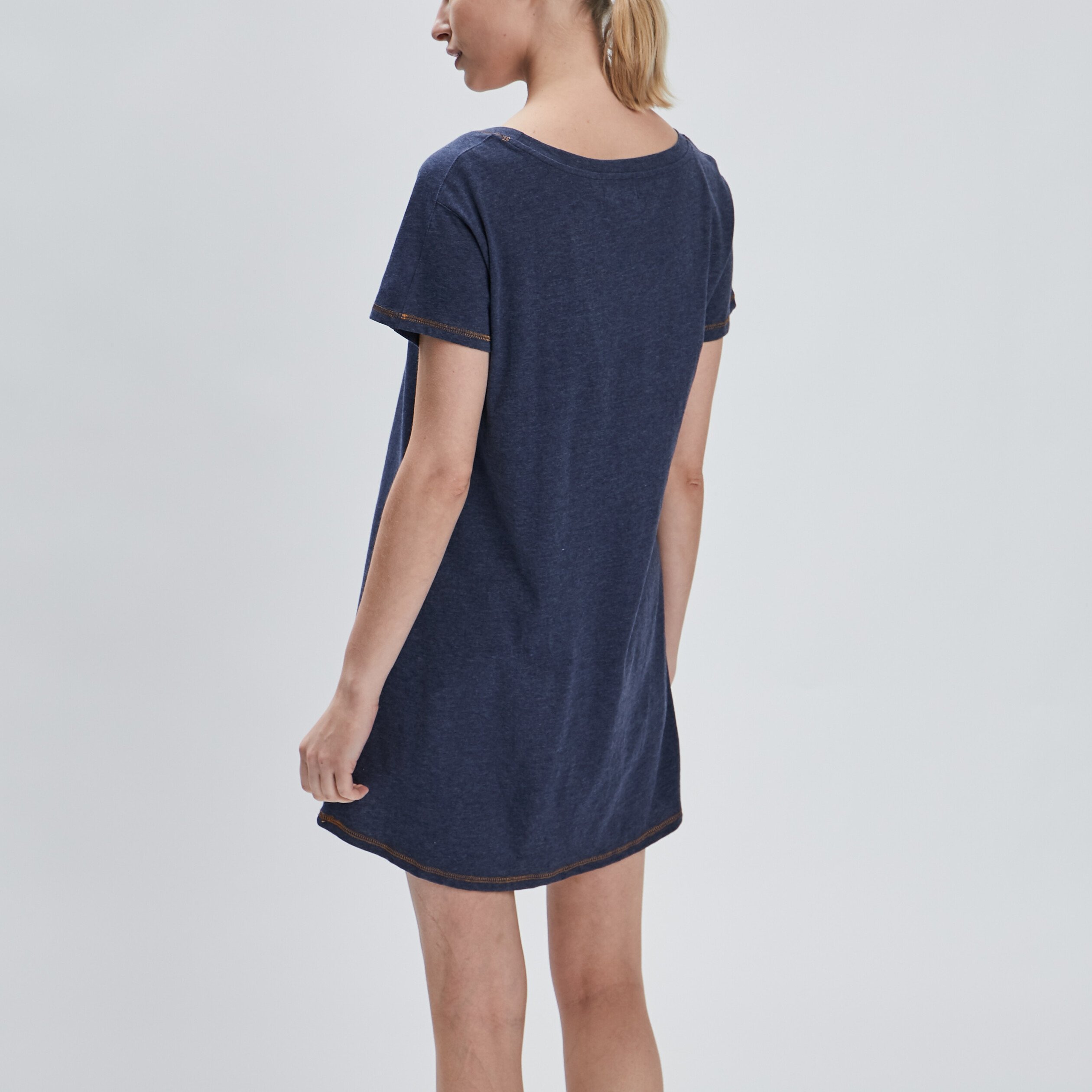 Chemise de nuit bleu femme