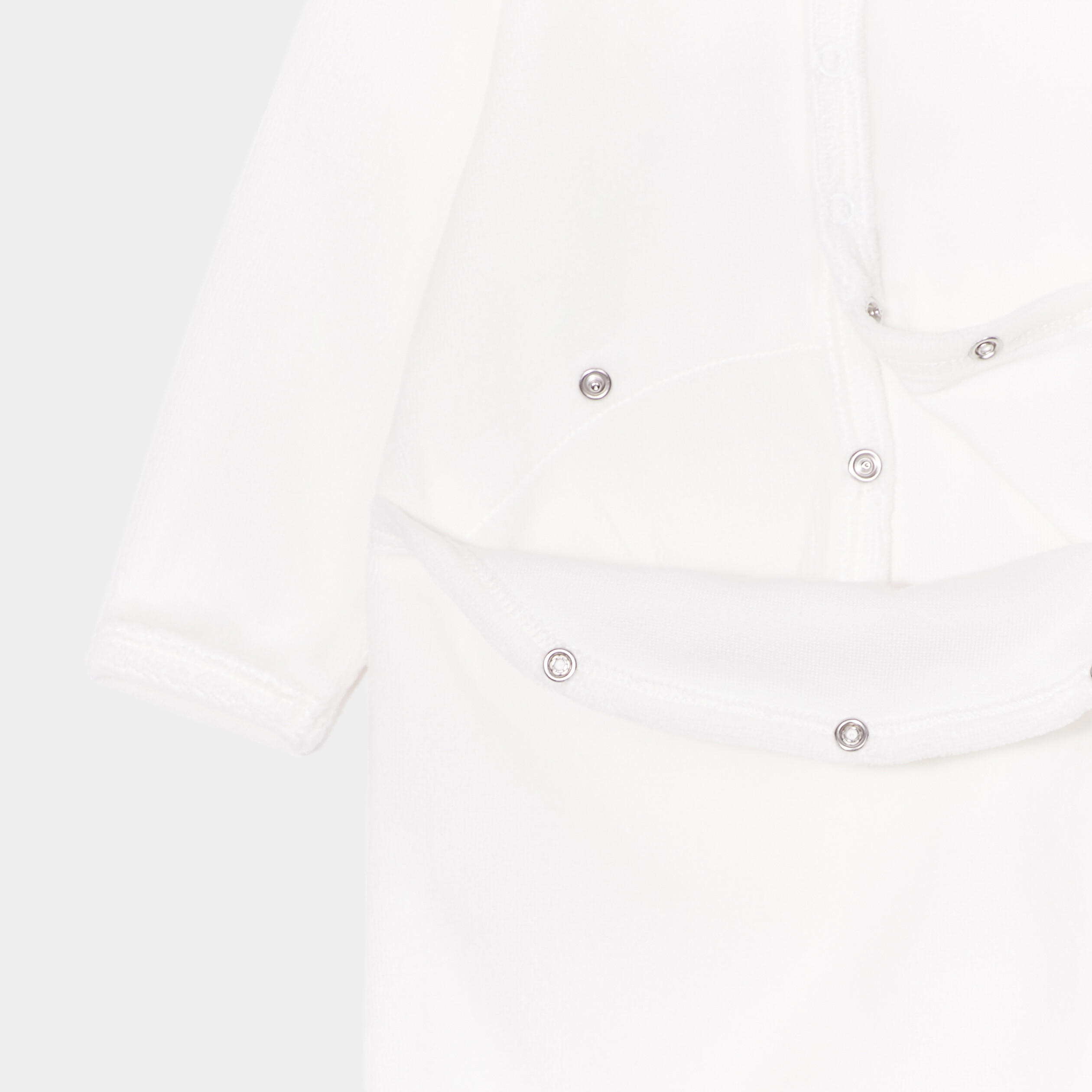 dors bien manches longues boutonne blanc bebe Dors-bien manches longues boutonné blanc bébé