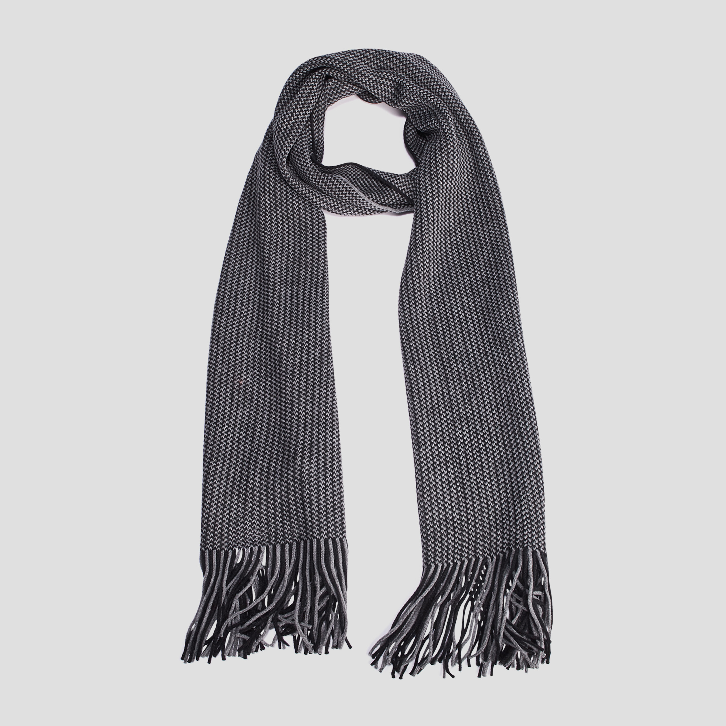 echarpe avec franges gris homme Écharpe avec franges gris homme