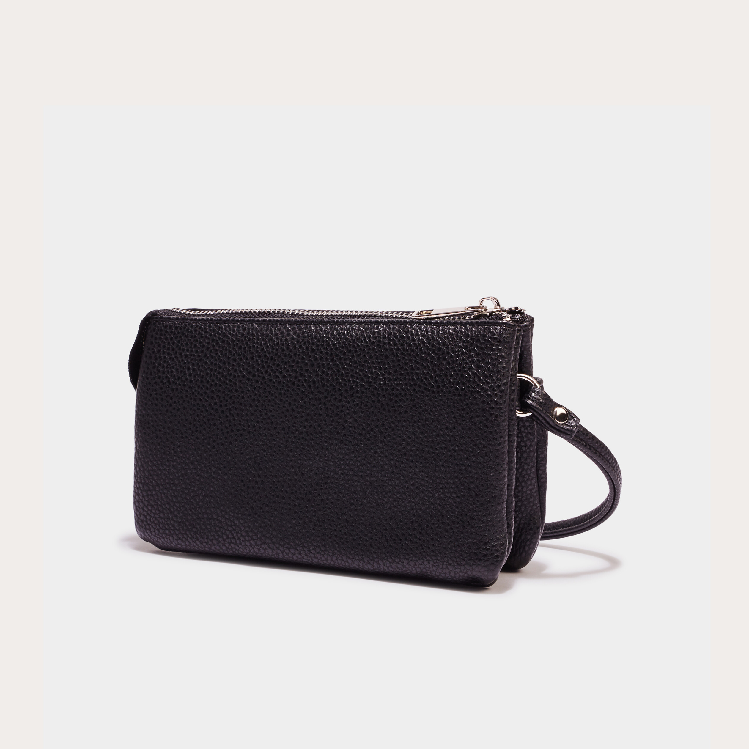 sac en bandouliere zippe noir femme Sac en bandoulière zippé noir femme