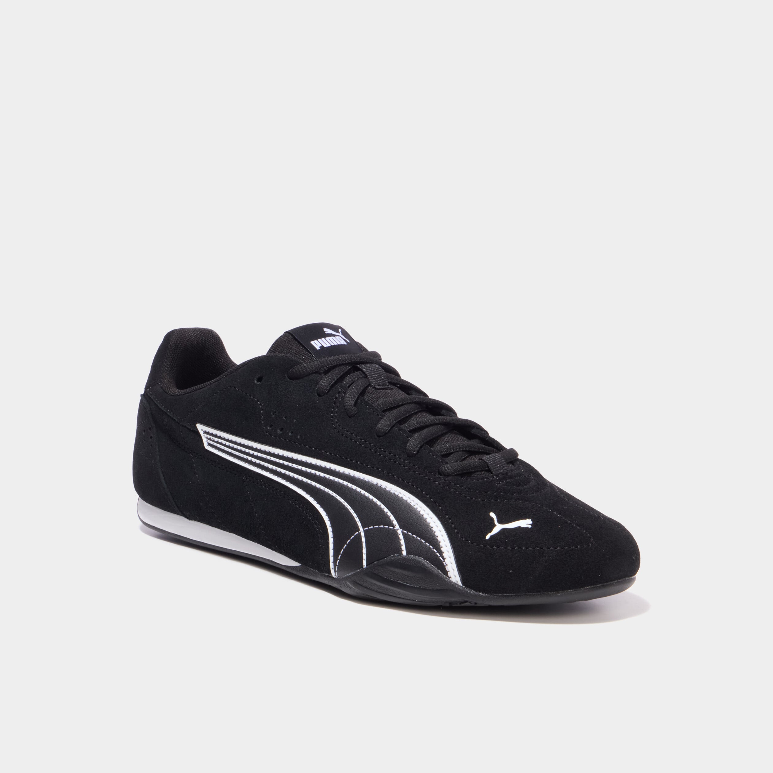 Baskets running en cuir Puma Catch SD noir homme