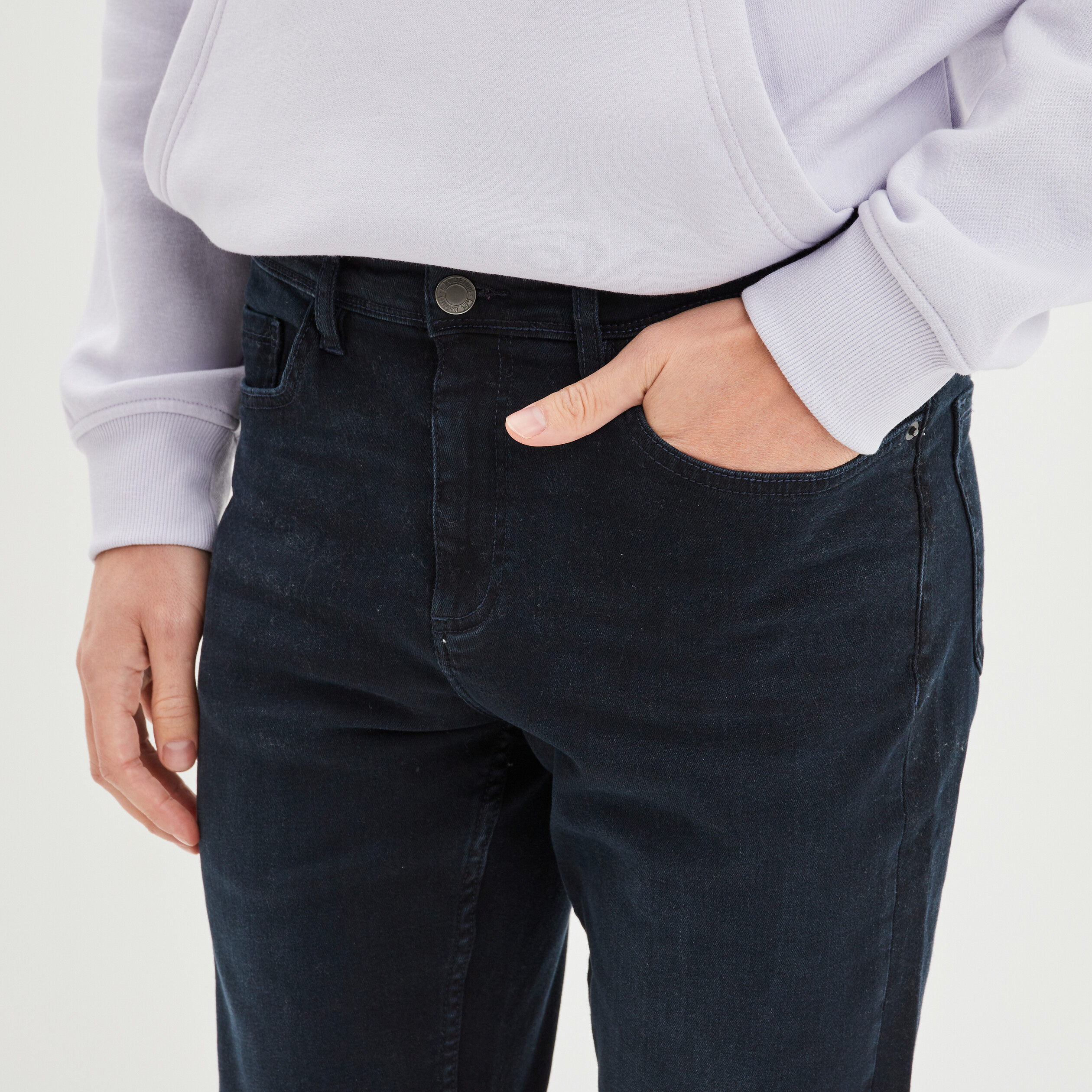 jeans slim 5 poches denim blue black homme Jeans slim 5 poches denim blue black homme