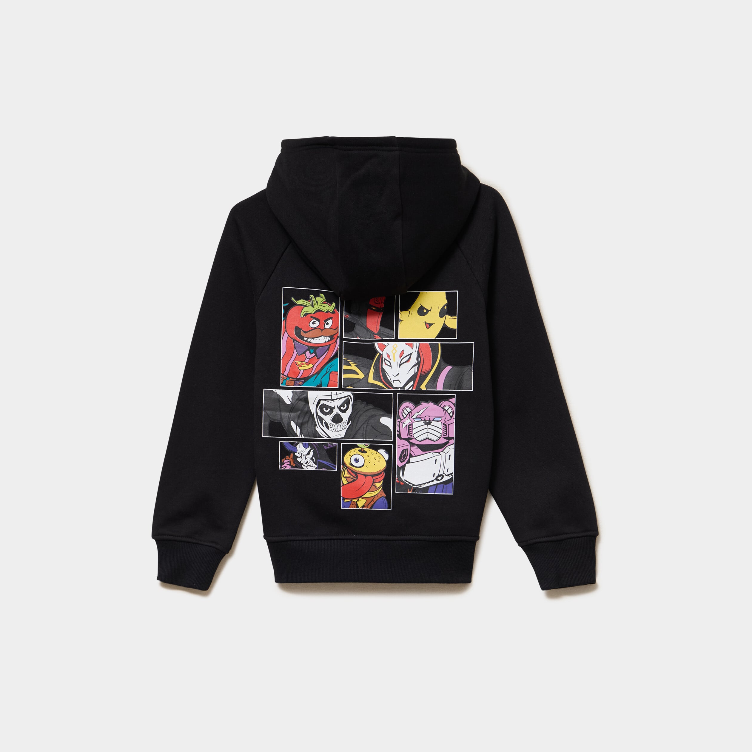 Sweat hoodie 1 poche &agrave; capuche Fortnite noir gar&ccedil;on