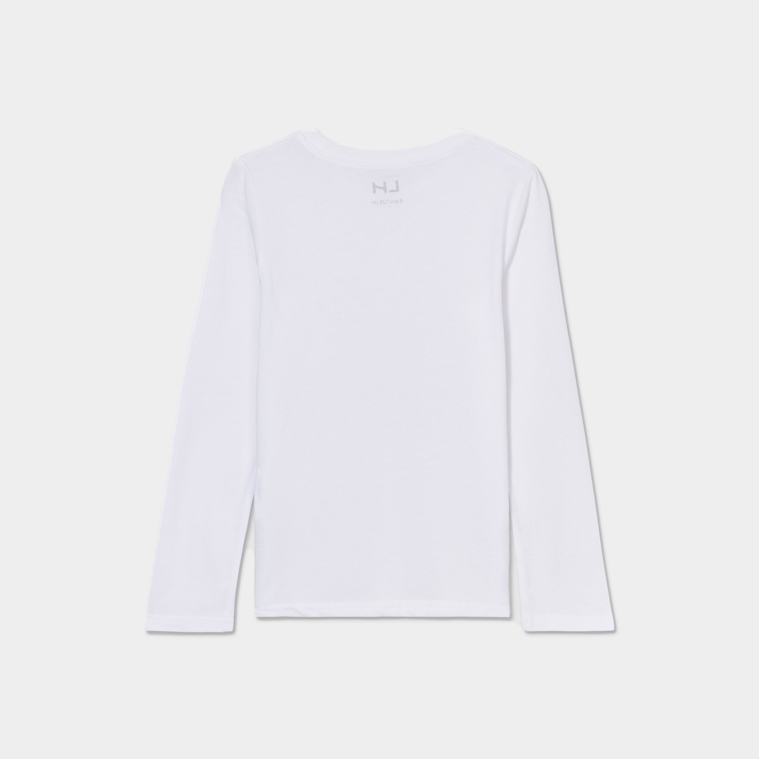 T-shirt manches longues blanc gar&ccedil;on