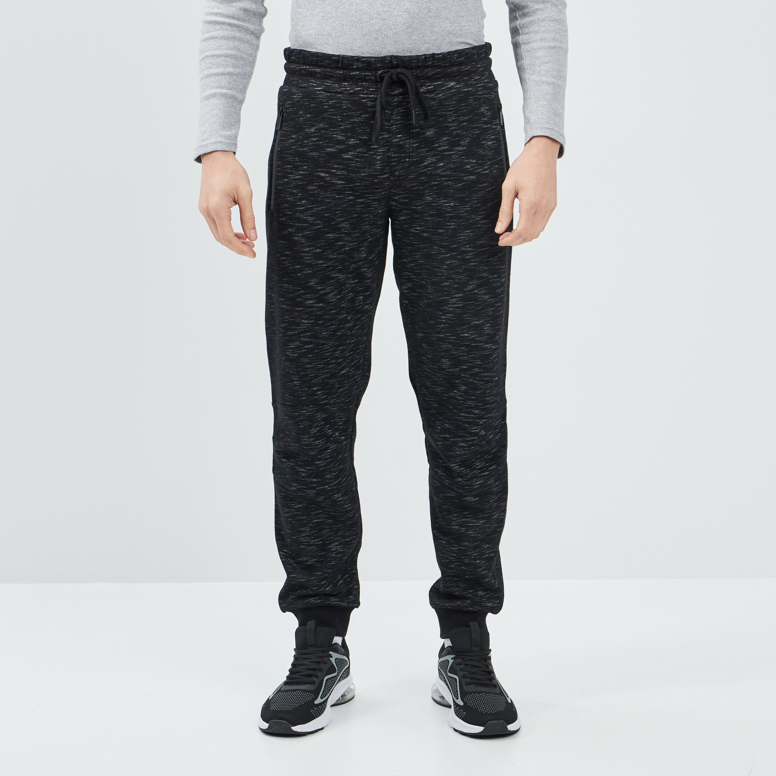 Pantalon Homme,Pantalon Jogging Homme en Coton Taille Elastique