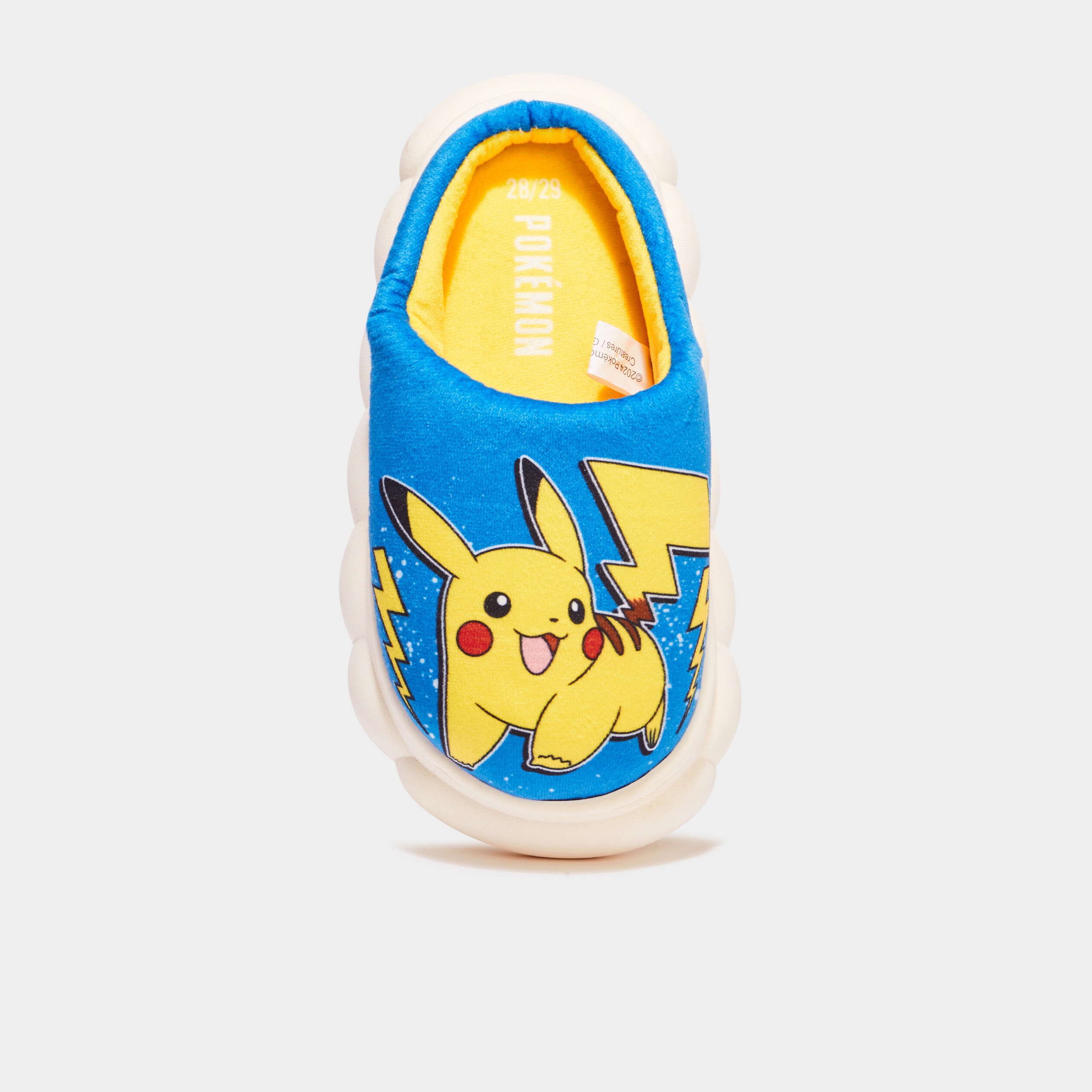 chaussons mules pokemon pikachu bleu garcon Chaussons mules Pokémon Pikachu bleu garçon
