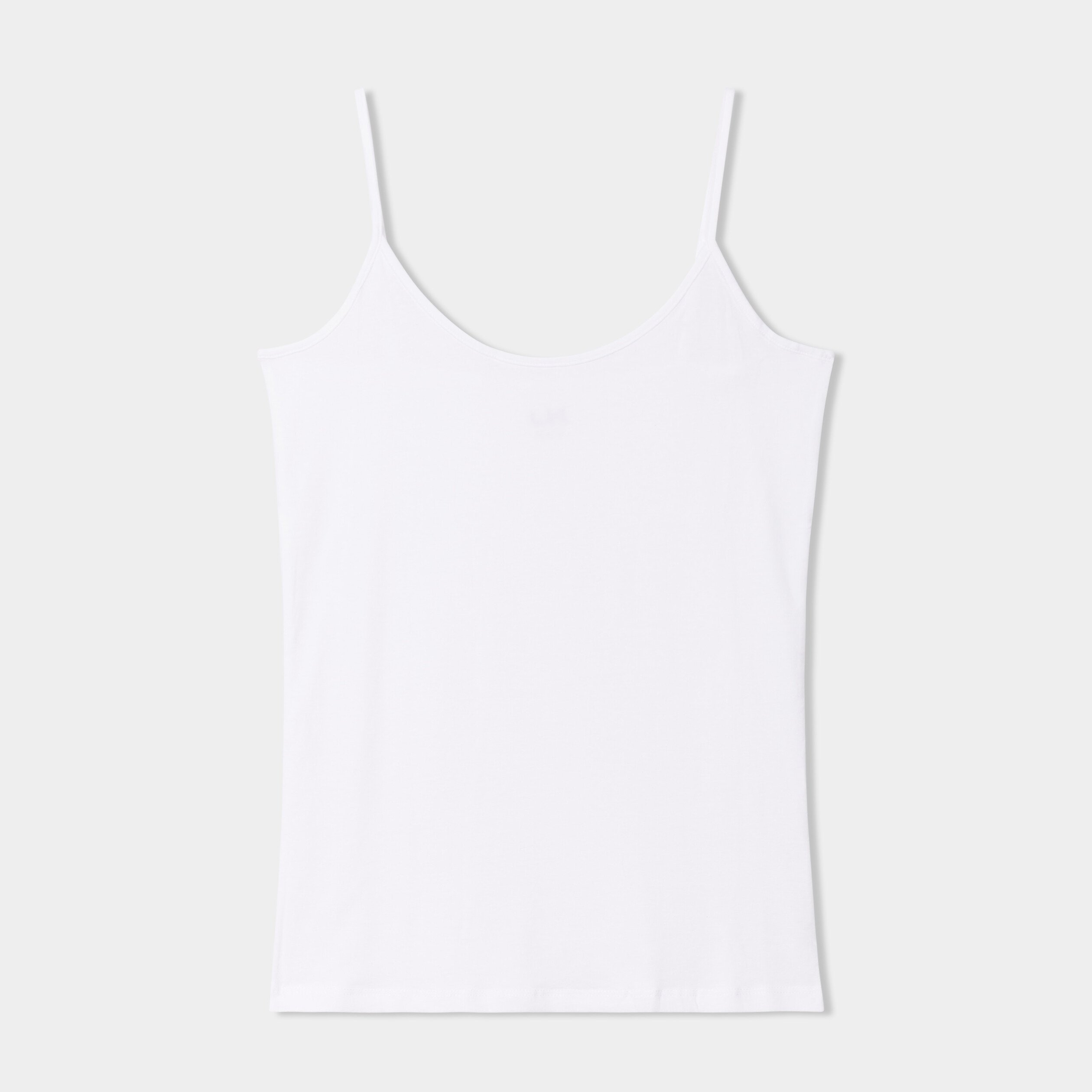 debardeur coton bretelles reglables blanc femme Débardeur coton bretelles réglables blanc femme