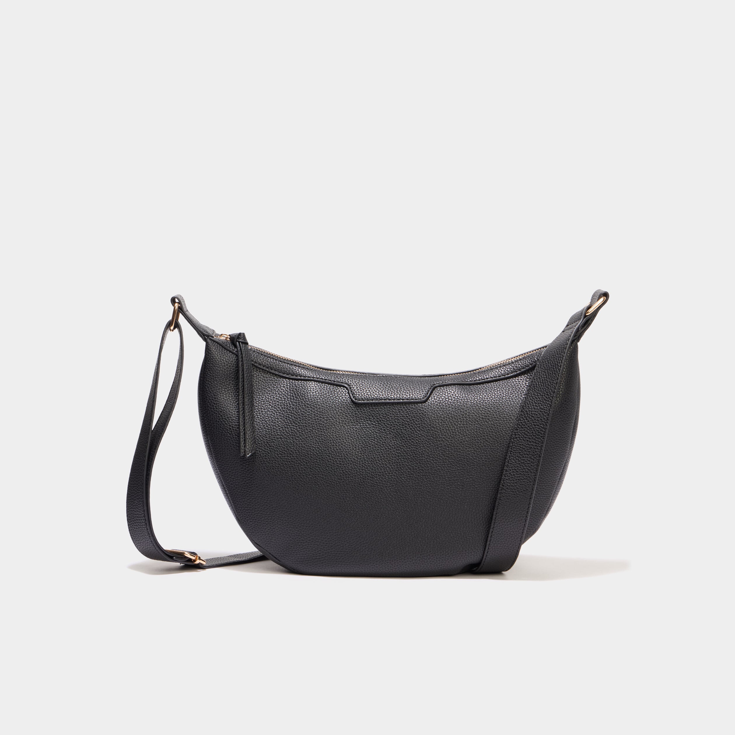 Sac banane zipp&eacute;e noir femme