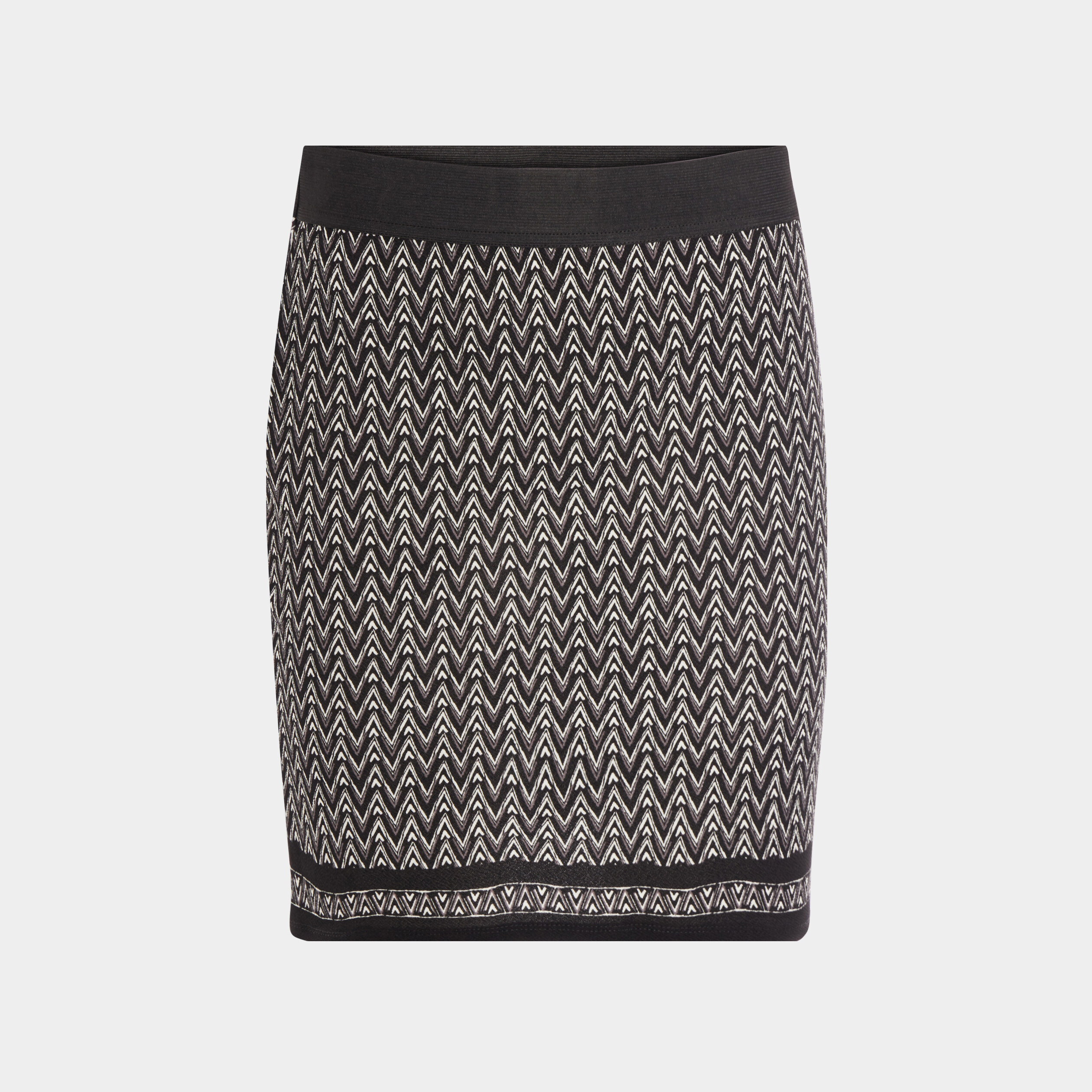 jupe courte droite taille elastiquee noir femme Jupe courte droite taille élastiquée noir femme