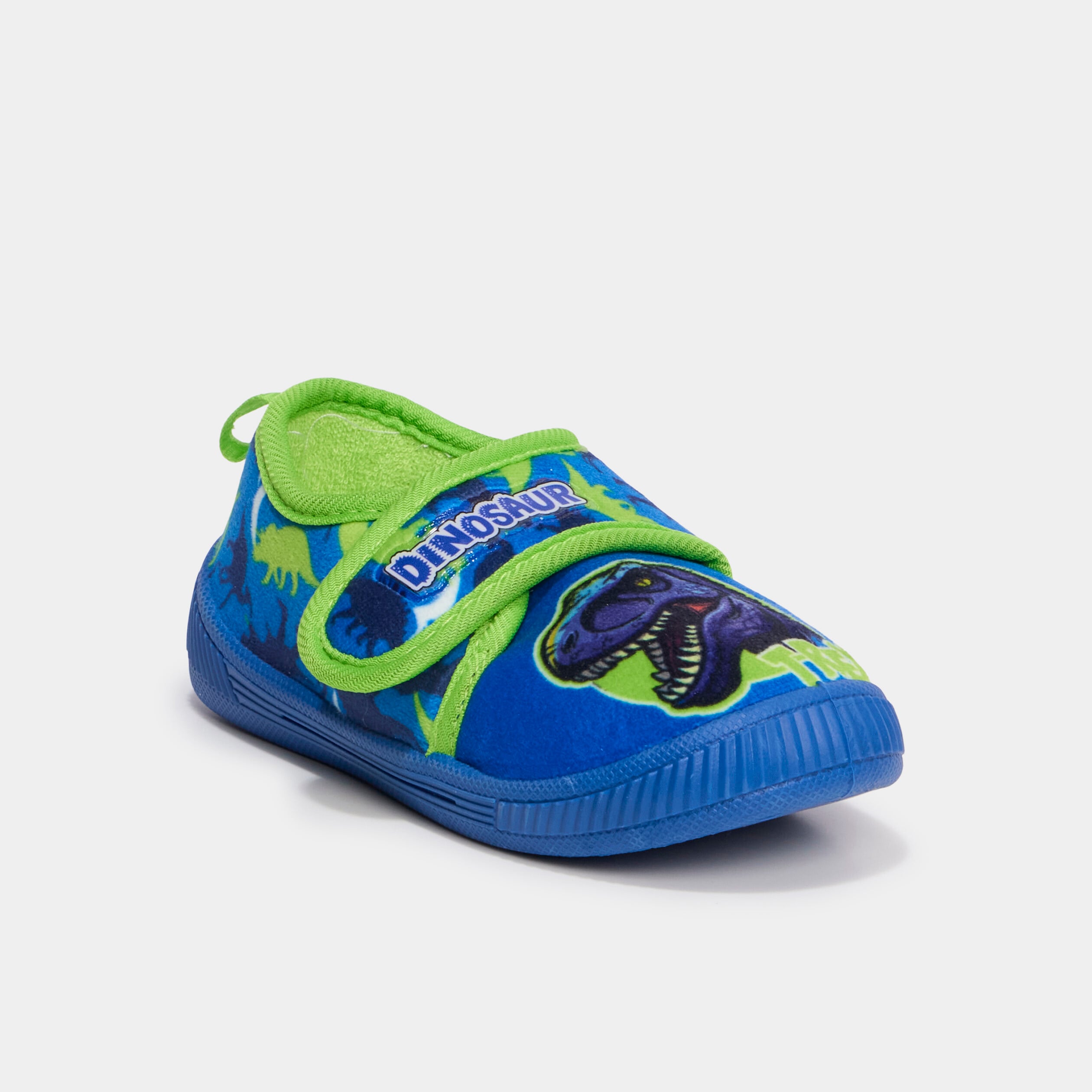 Chaussons &agrave; scratchs bleu gar&ccedil;on
