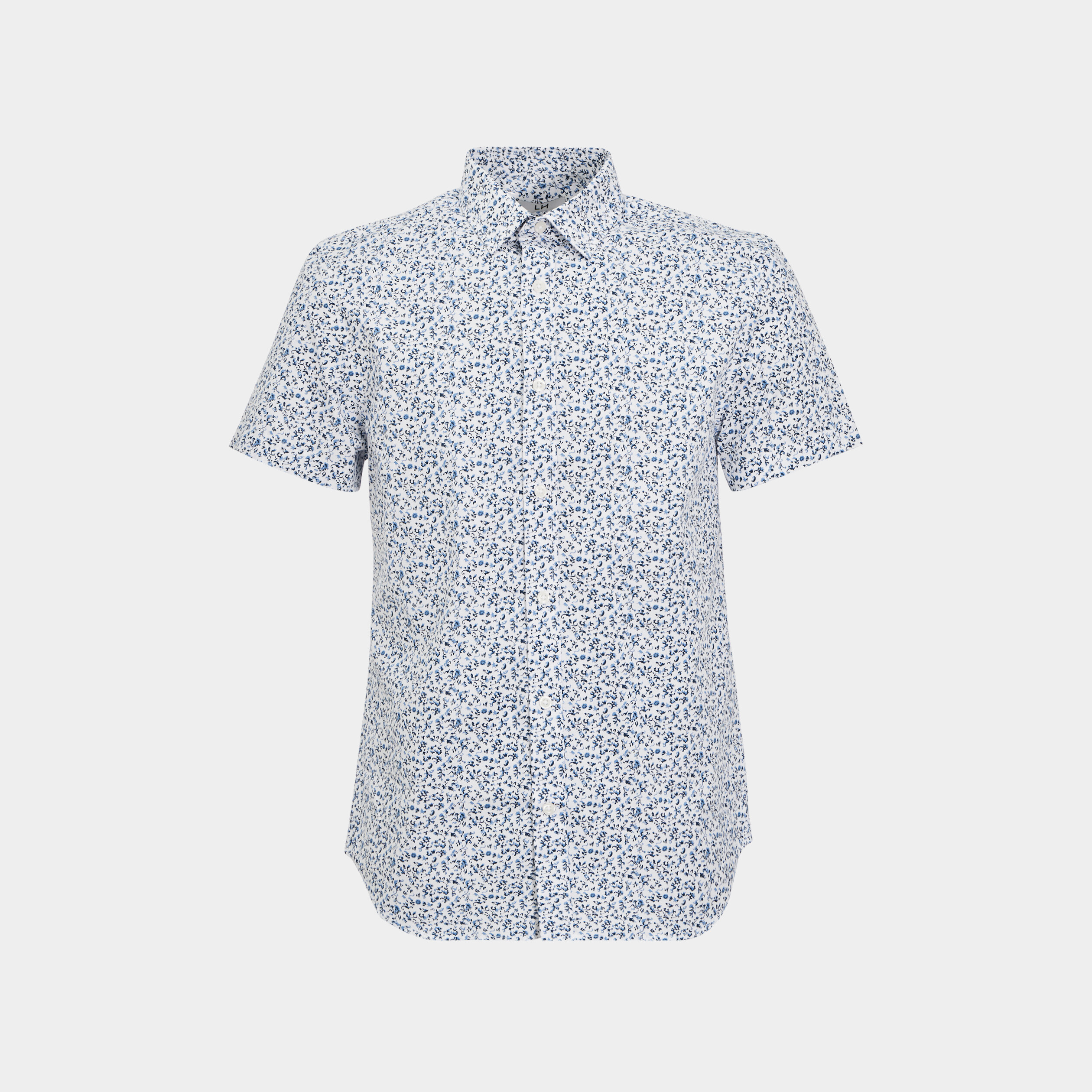 chemise droite manches courtes coton blanc homme Chemise droite manches courtes coton blanc homme