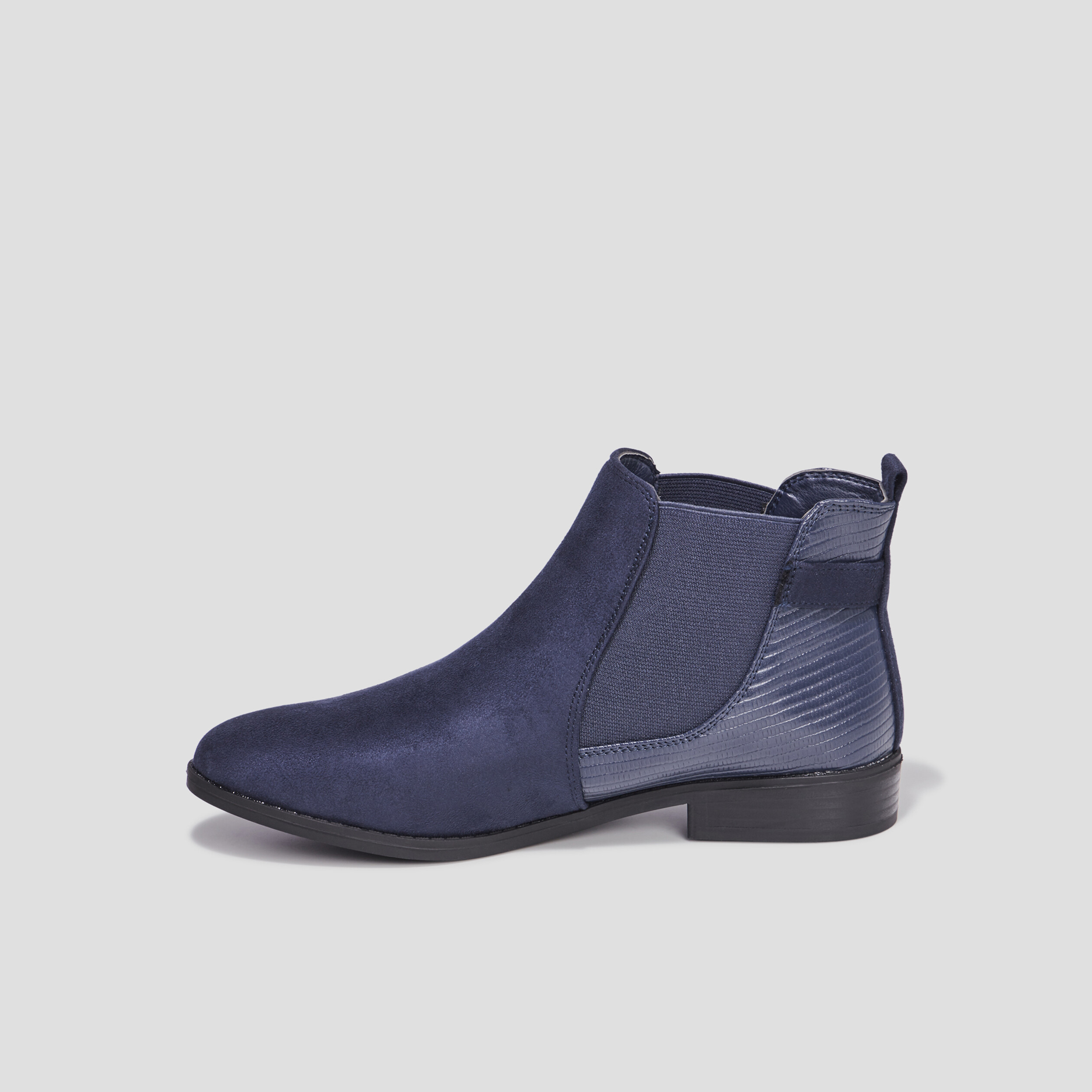 bottines chelsea avec boucles bleu femme Bottines chelsea avec boucles bleu femme