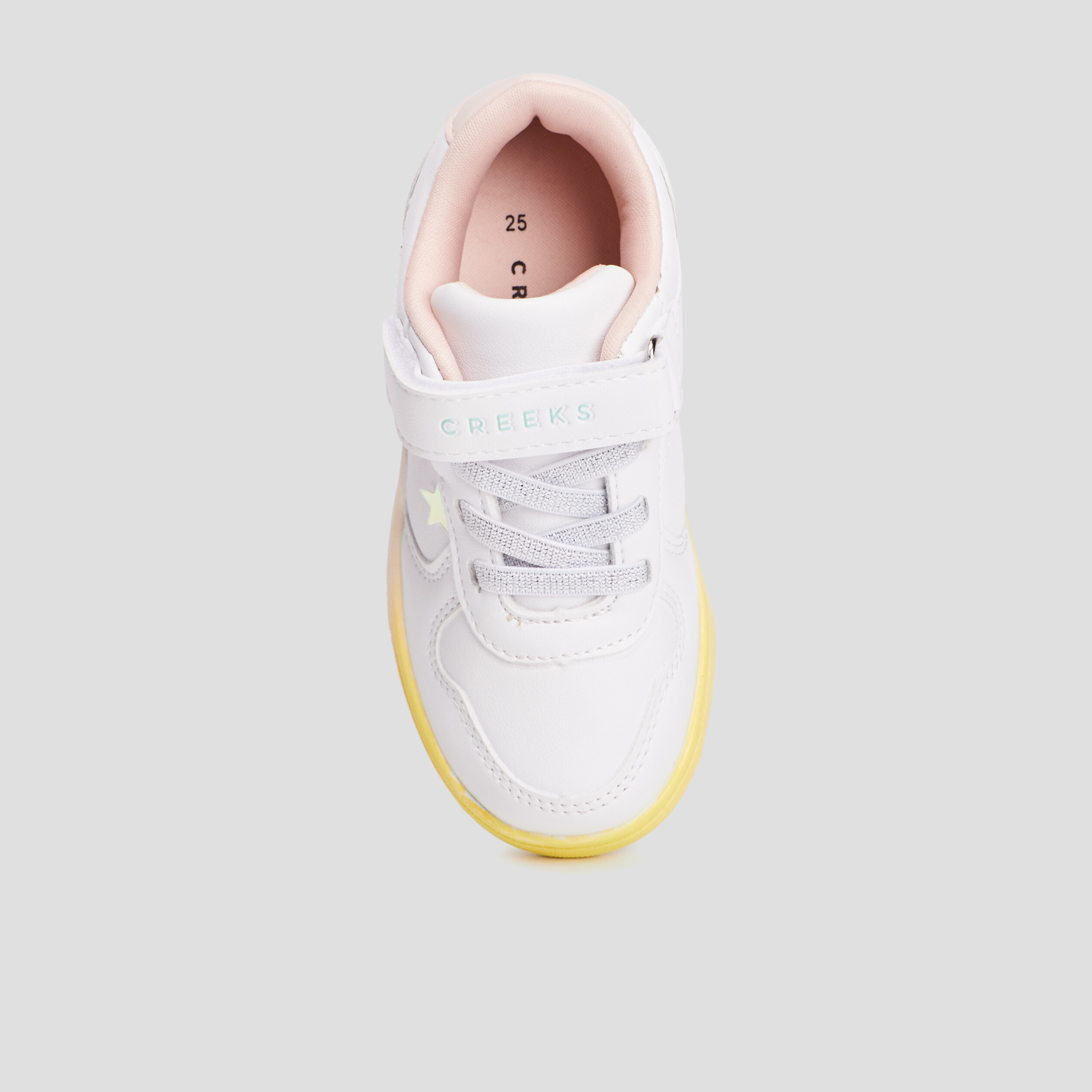 Tennis Creeks à scratch blanc fille