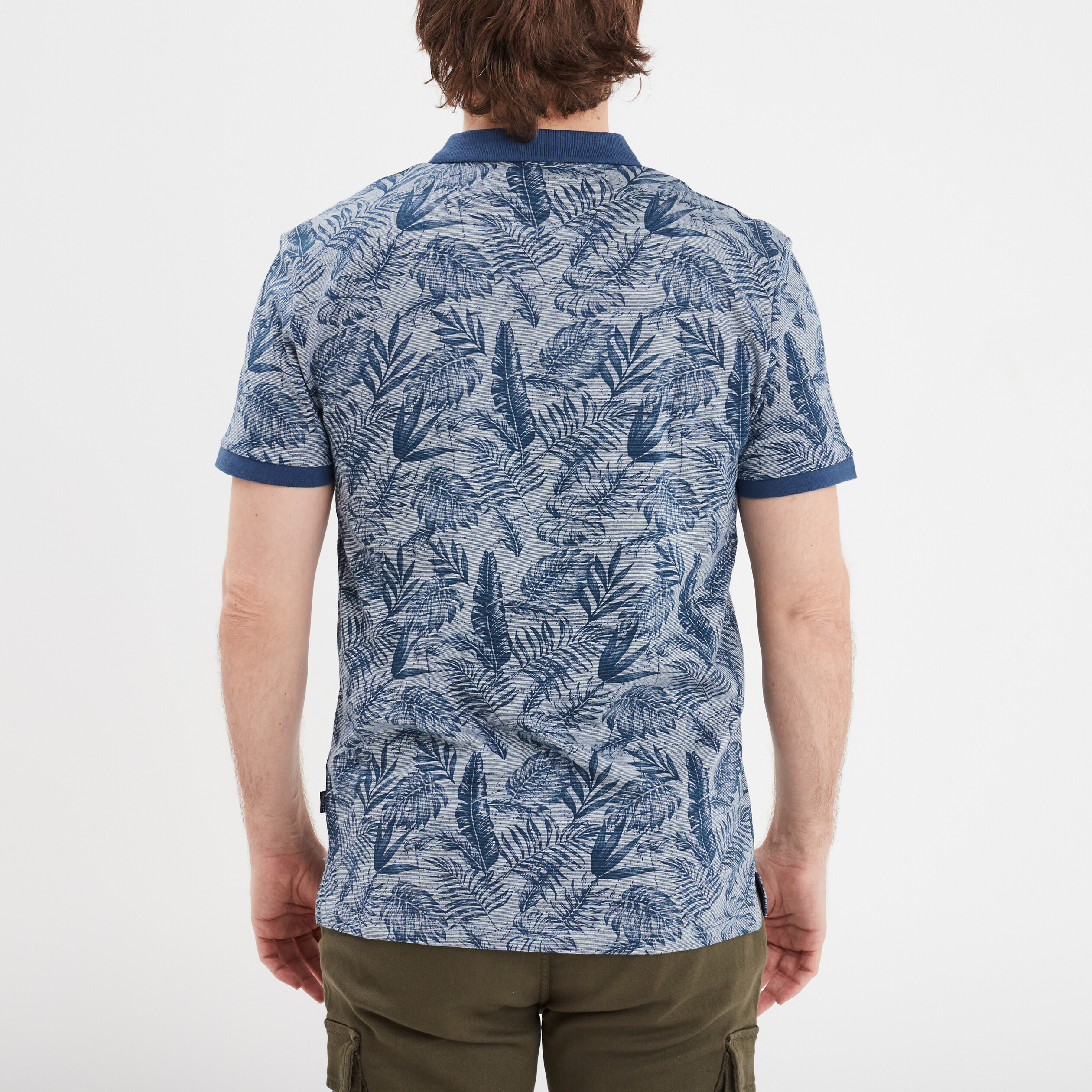 polo droit manches courtes coton creeks bleu marine homme Polo droit manches courtes coton Creeks bleu marine homme