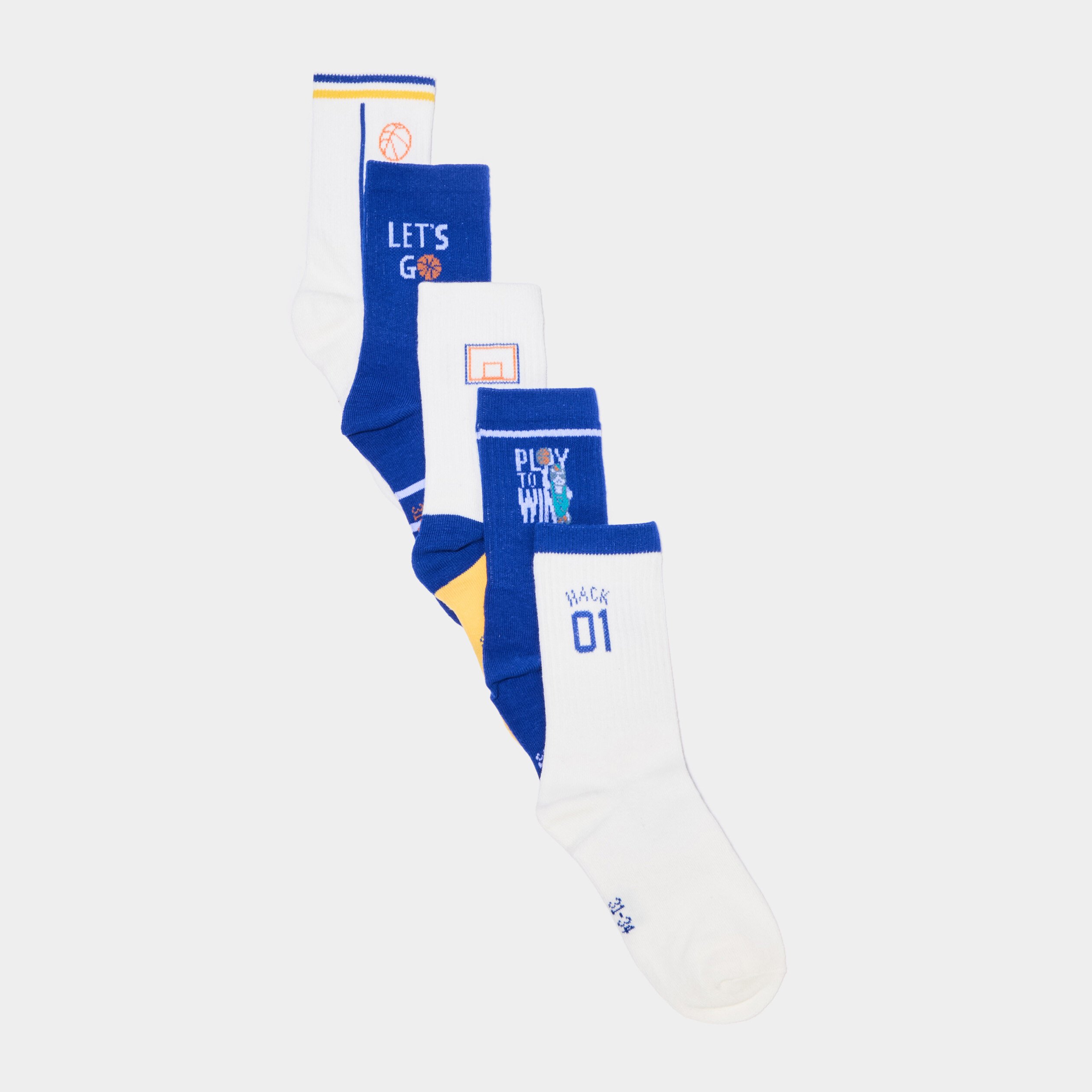 lot 5 paires chaussettes bleu roi garcon Lot 5 paires chaussettes bleu roi garçon