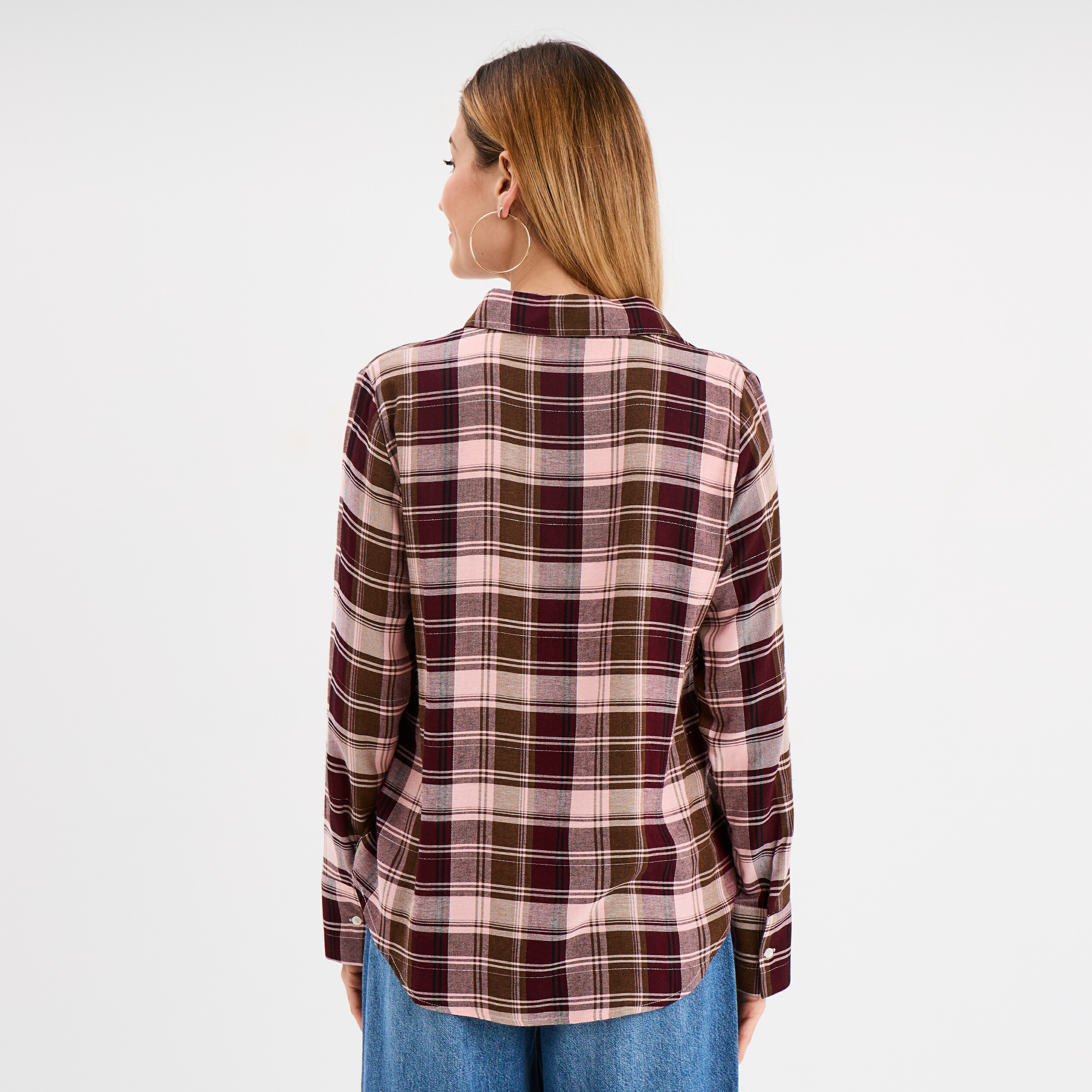 chemise oversize manches longues rose femme Chemise oversize manches longues rose femme