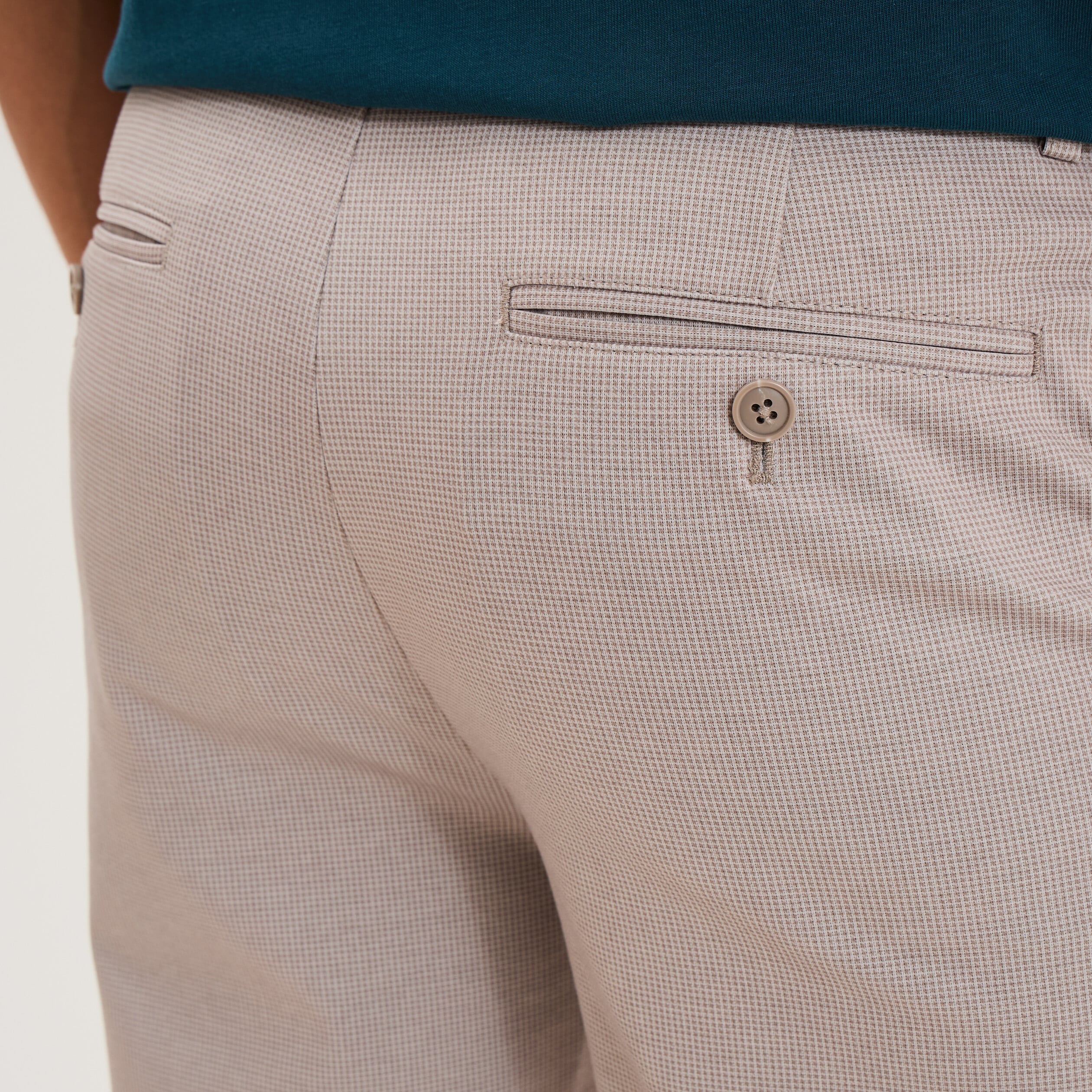 Pantalon chino slim beige clair homme