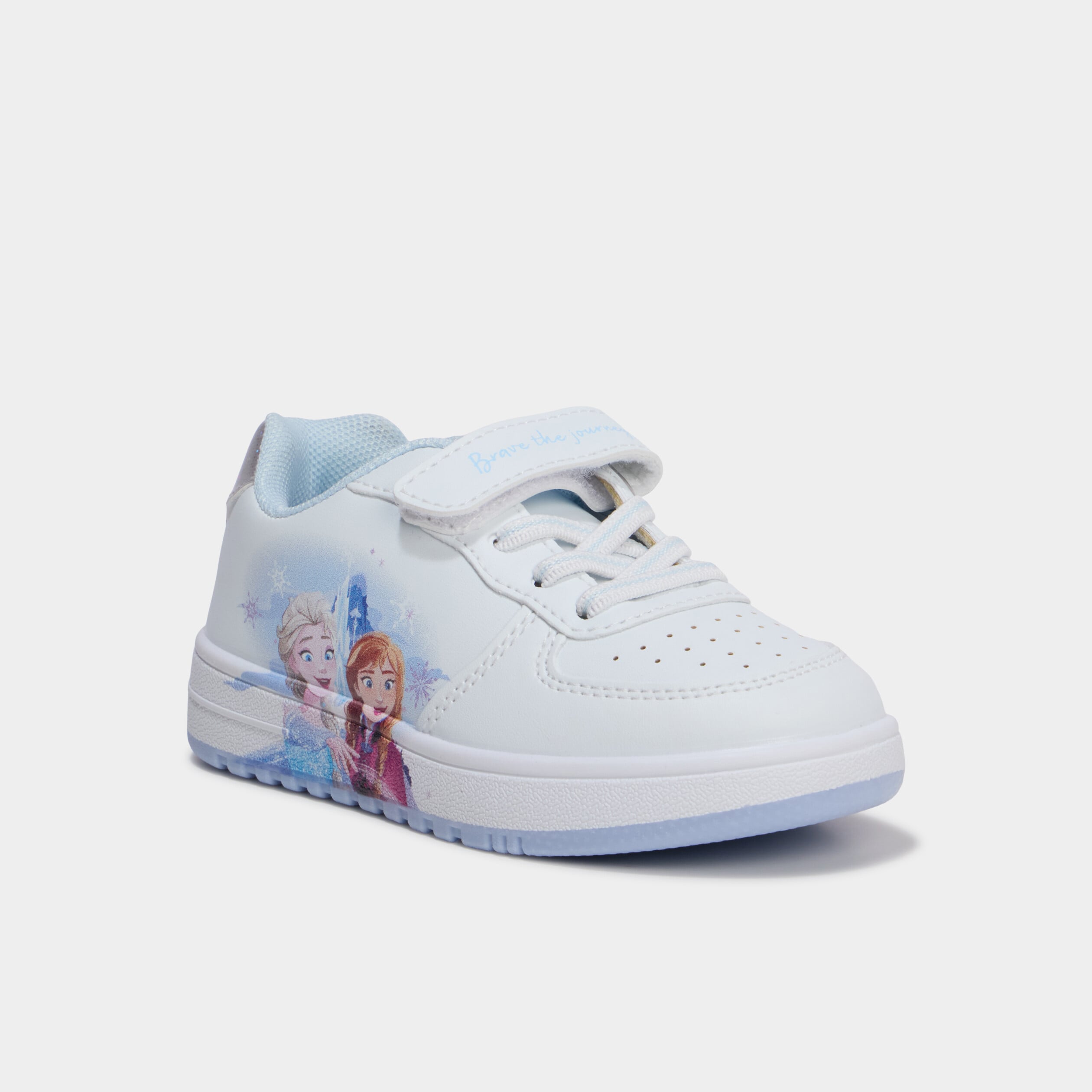 Tennis basses Reine des neiges blanc fille