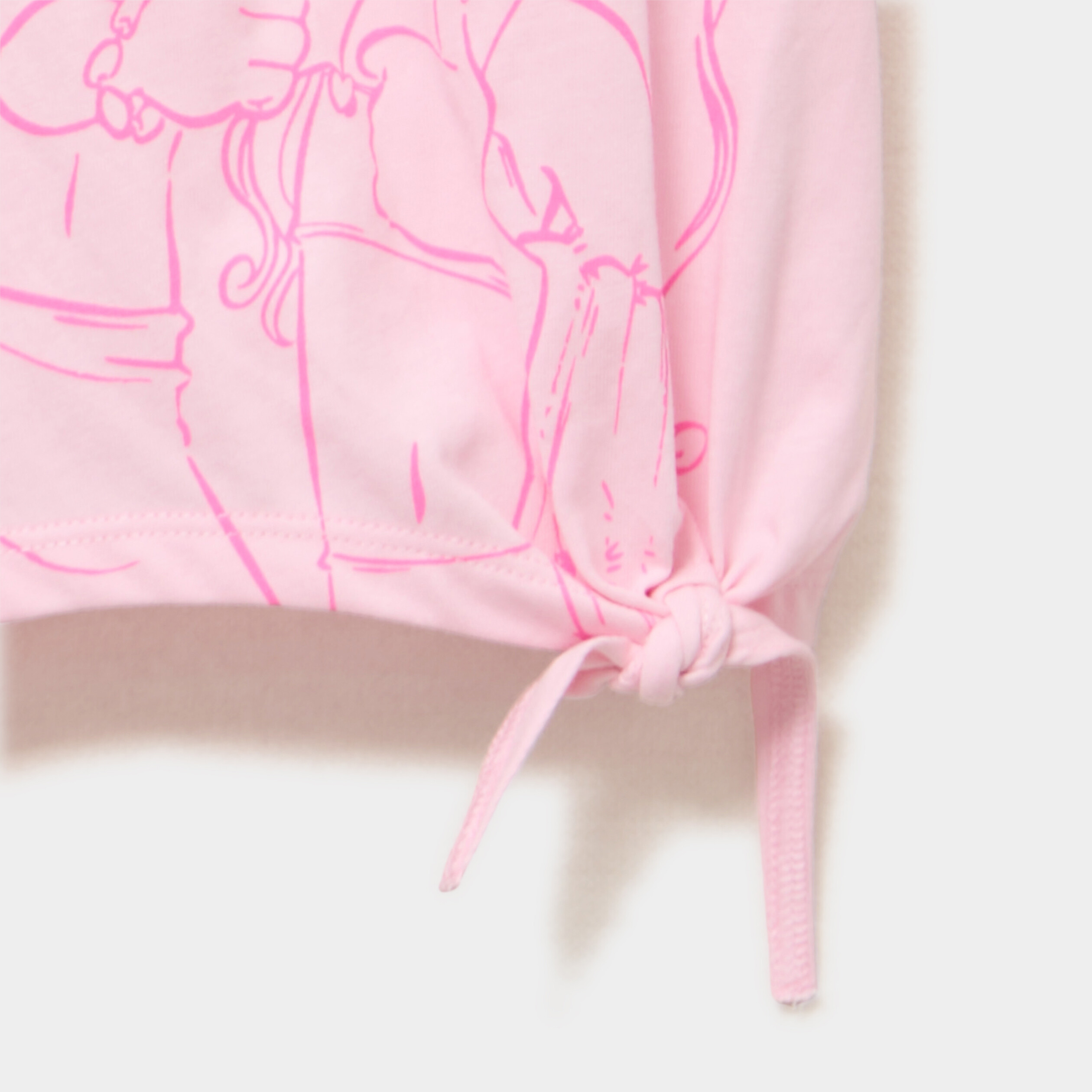 T-shirt nou&eacute; coton Les Sisters rose fille