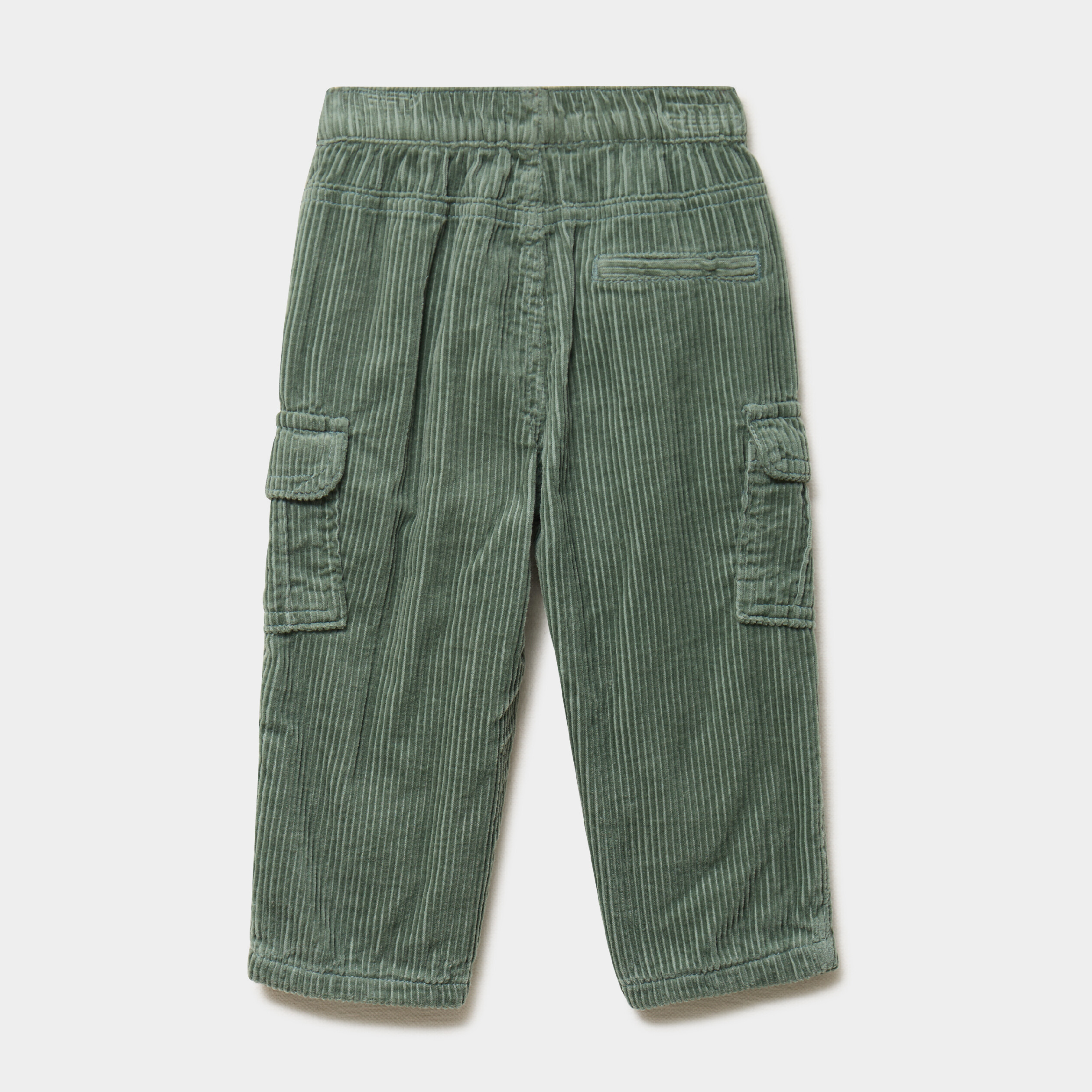 Pantalon effet velours c&ocirc;tel&eacute; vert &eacute;meraude b&eacute;b&eacute; gar&ccedil;on