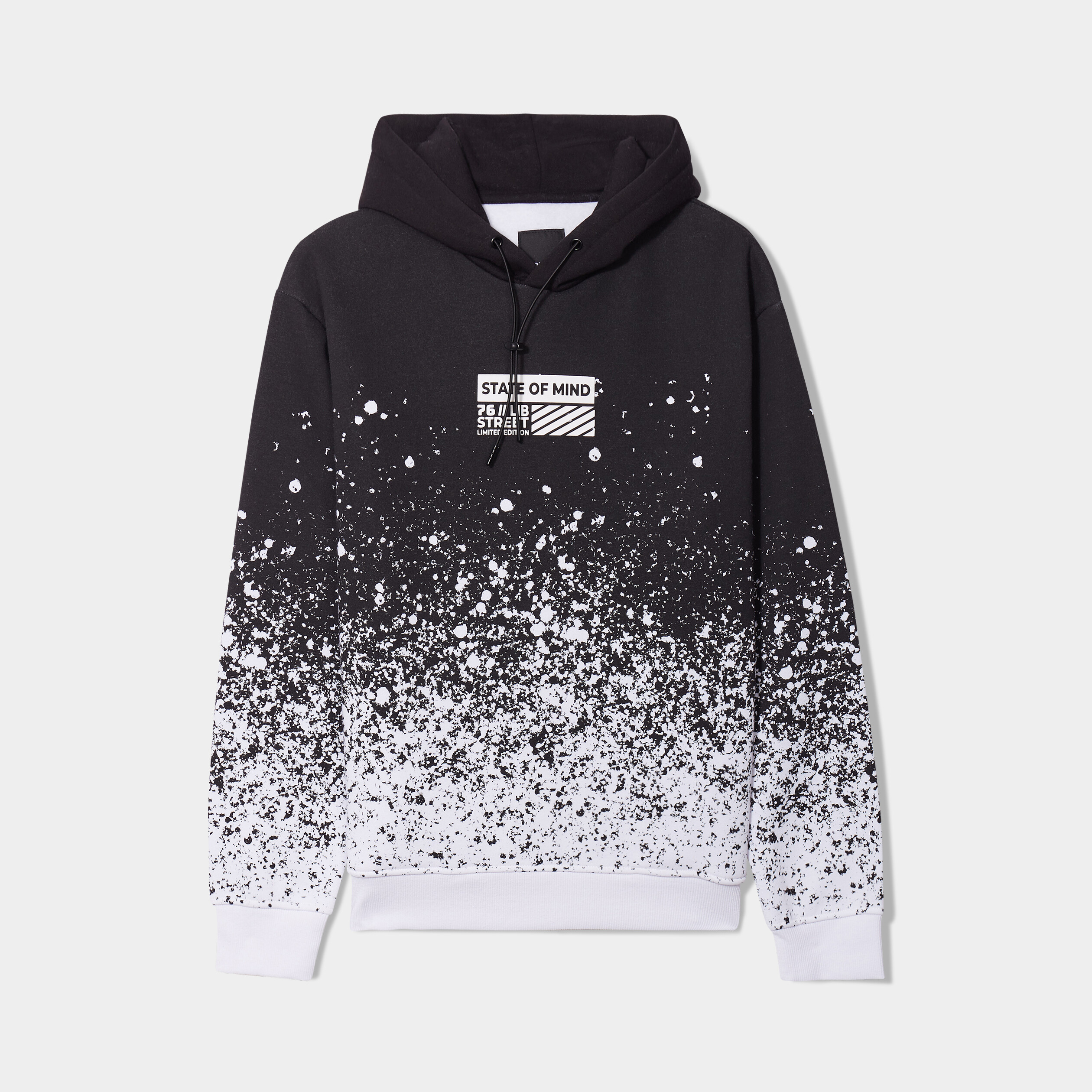 sweat a capuche hoodie liberto dip dye noir homme Sweat à capuche hoodie Liberto dip dye noir homme