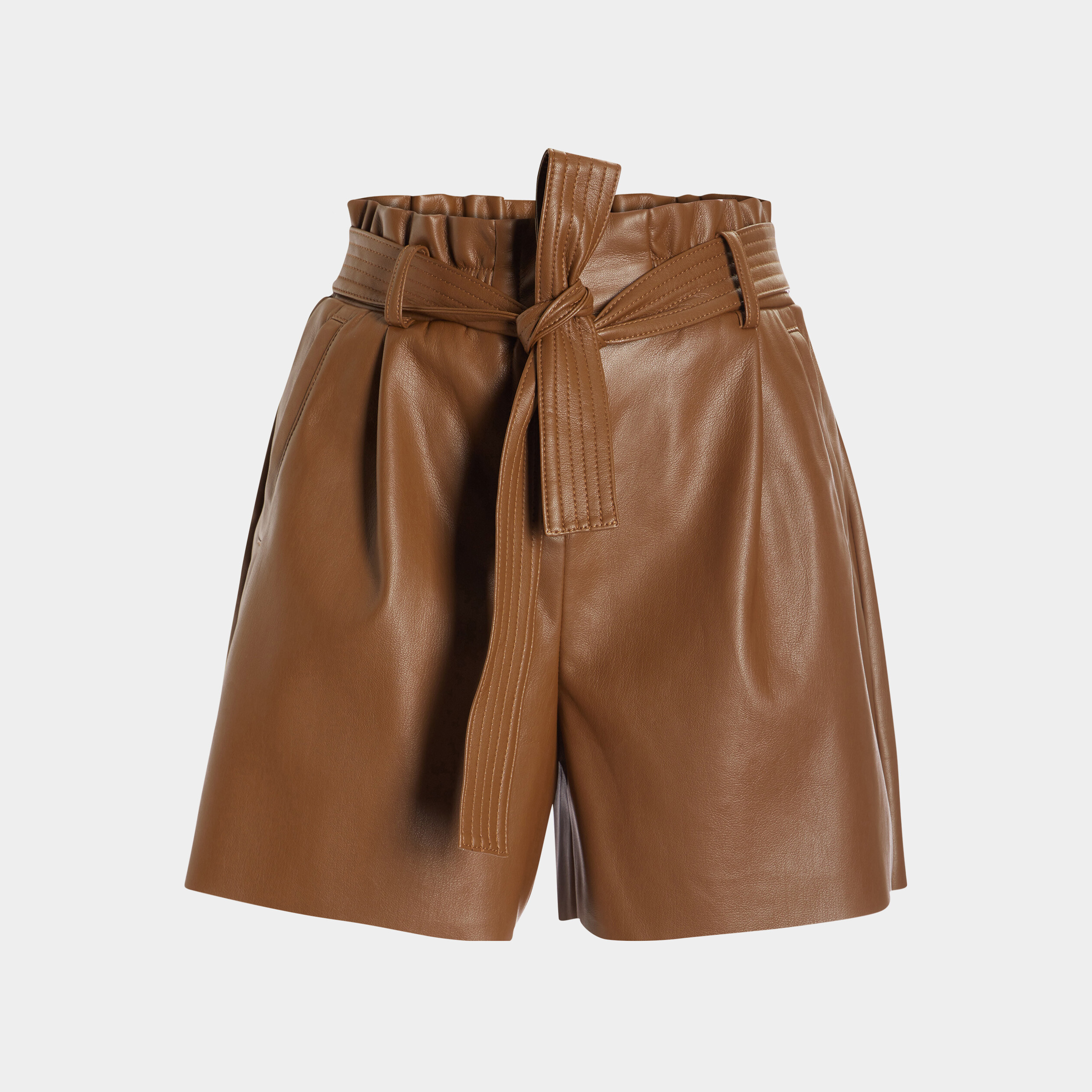 short simili cuir paperbag camel femme Short simili cuir paperbag camel femme