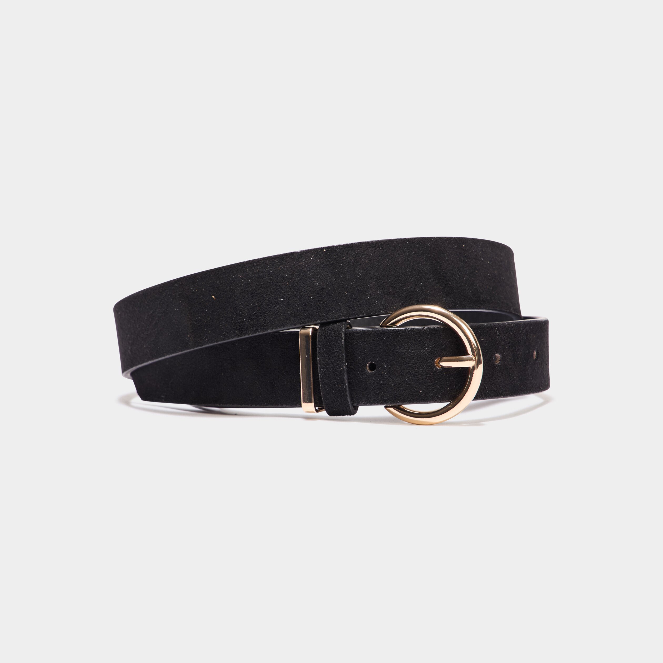 ceinture effet suedine noir femme Ceinture effet suédine noir femme