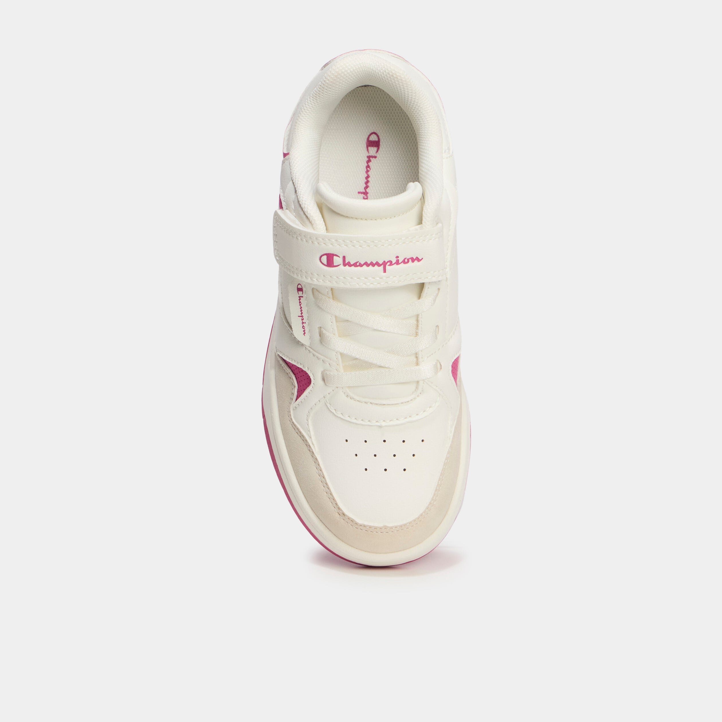 Tennis basses &agrave; scratchs Champion rose fushia fille