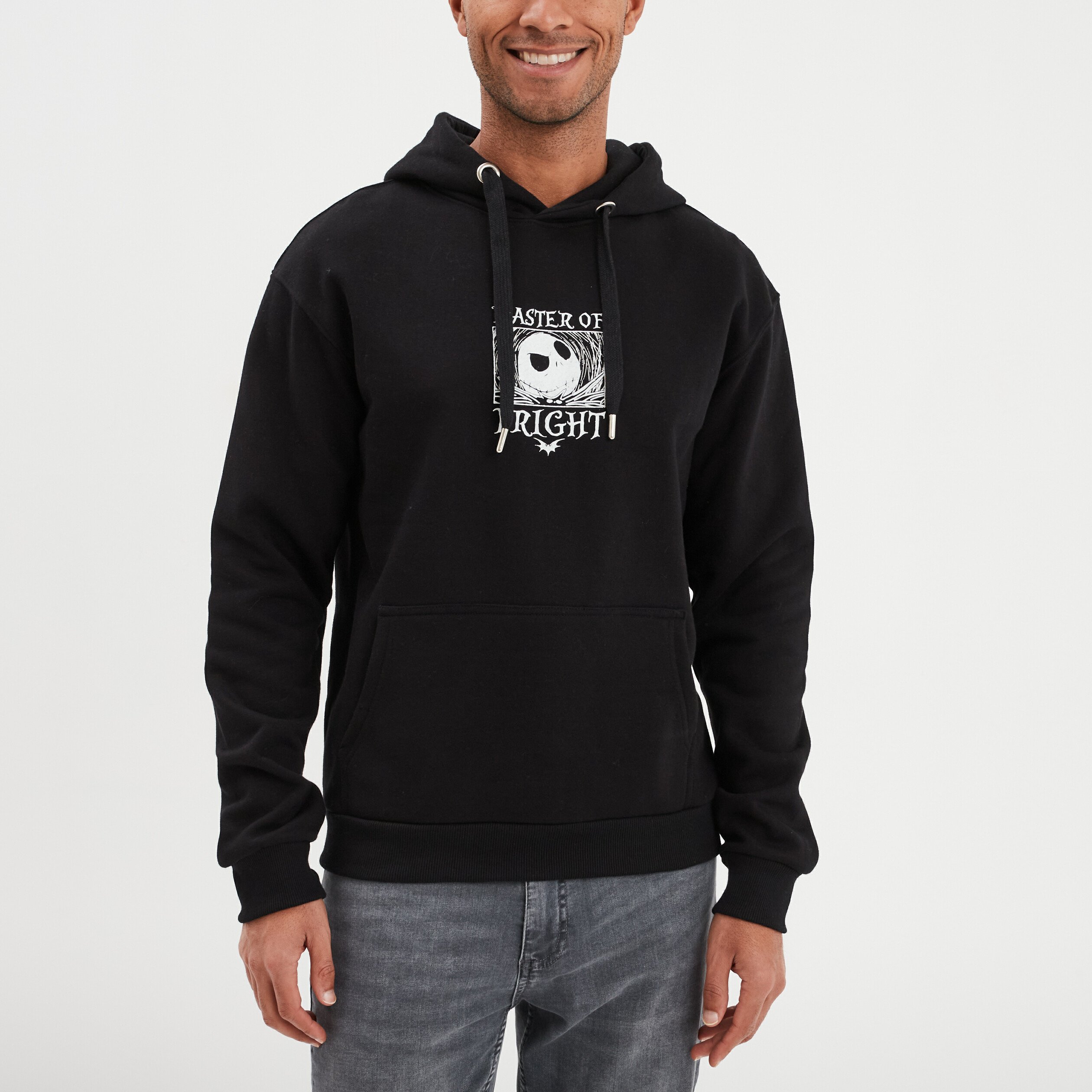 sweat hoodie etrange noel monsieur jack noir homme Sweat hoodie Étrange Noël monsieur Jack noir homme