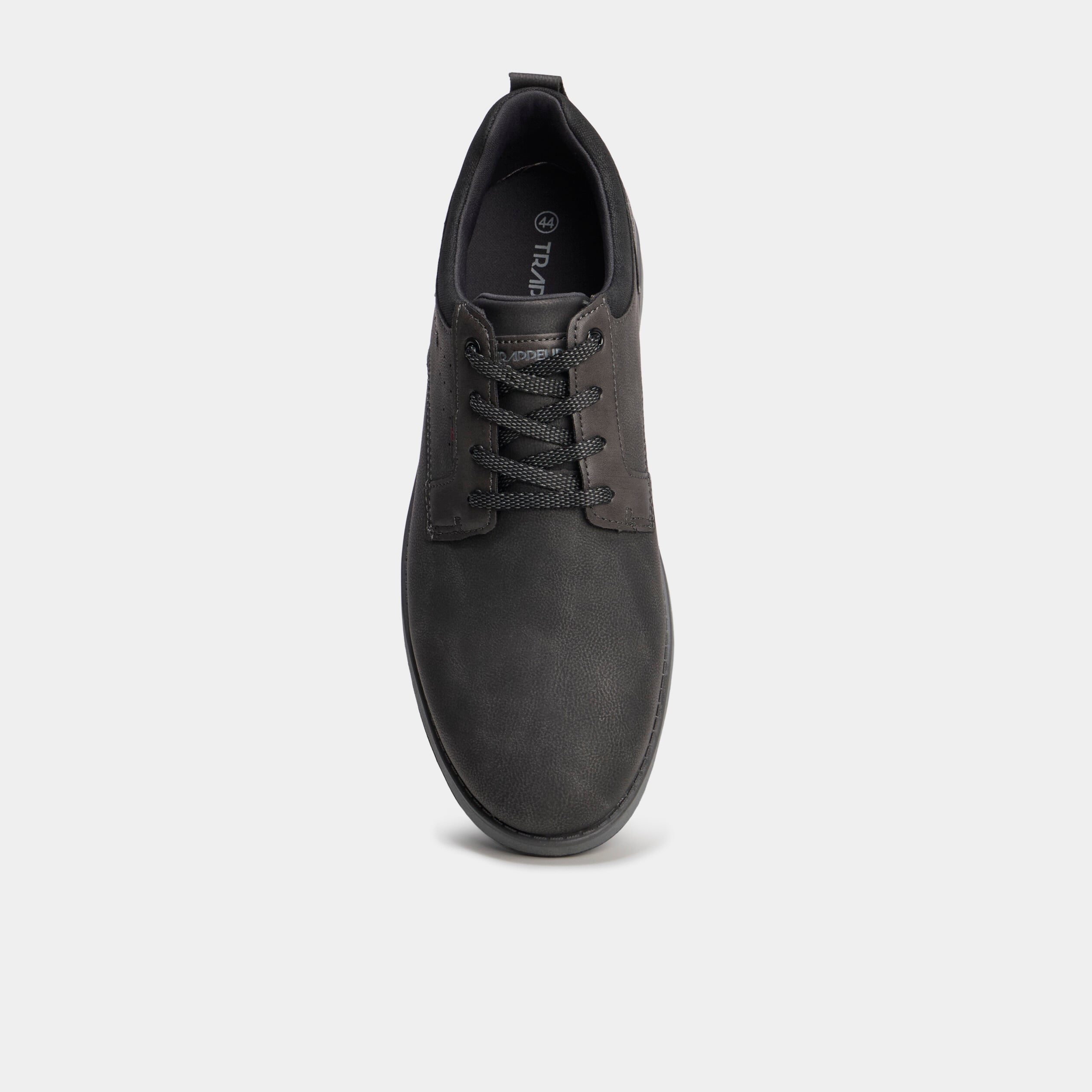 Derbies &agrave; lacets effet similicuir gris homme