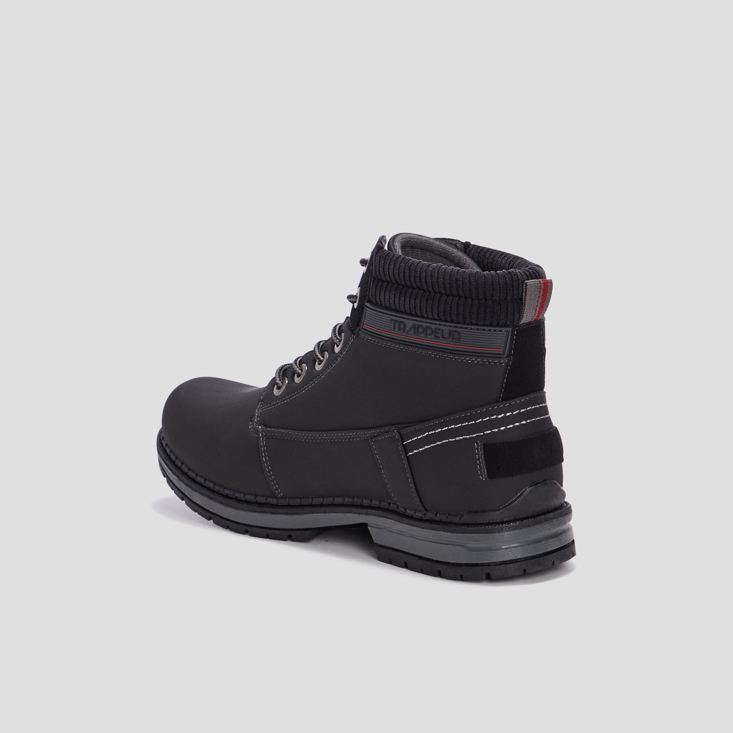 Bottines semelle crant&eacute;es noir homme