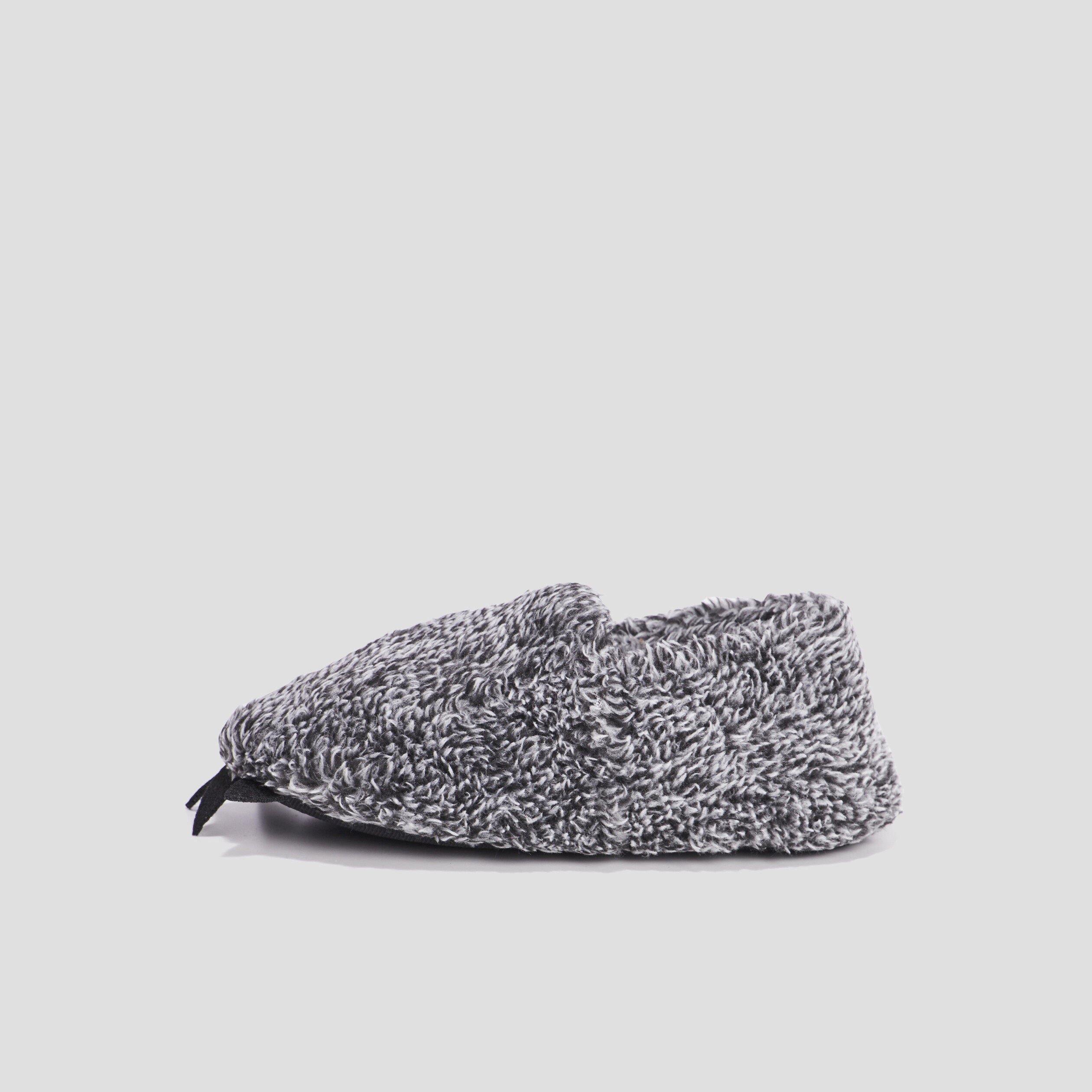 Chaussons en imitation fourrure gris garçon