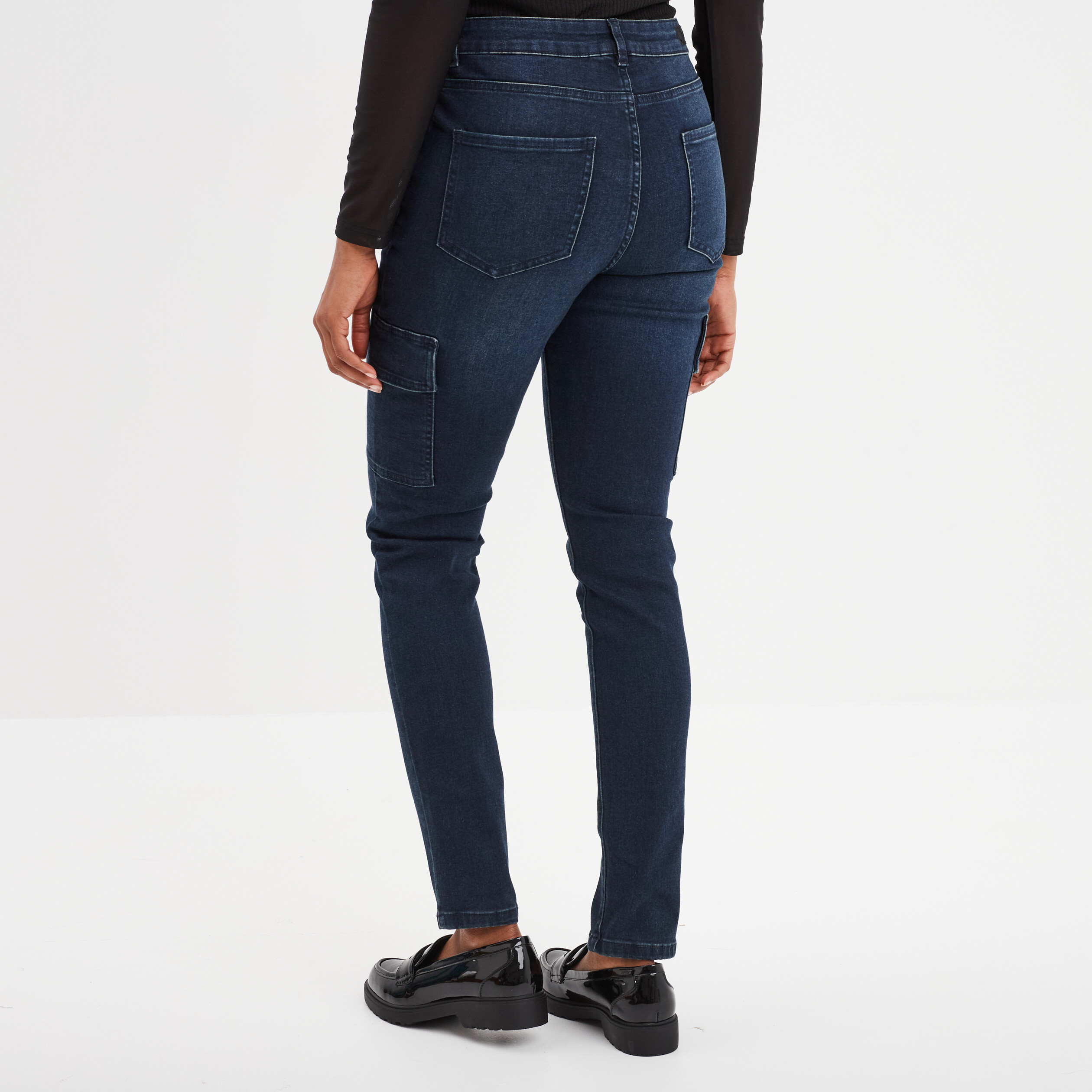 Jeans skinny battle Liberto denim blue black femme