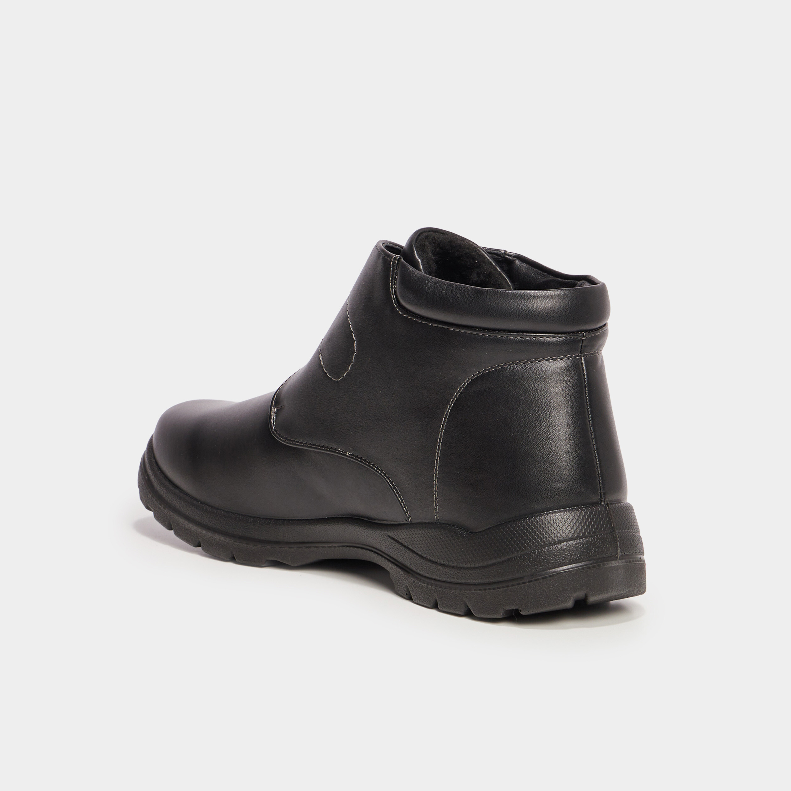 Bottines montantes confort noir homme