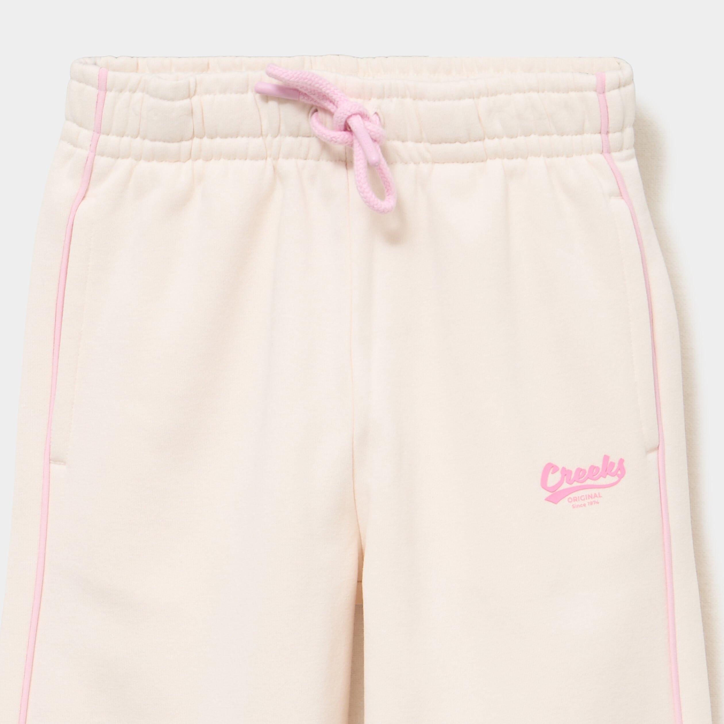 Pantalon de jogging wide leg creme fille