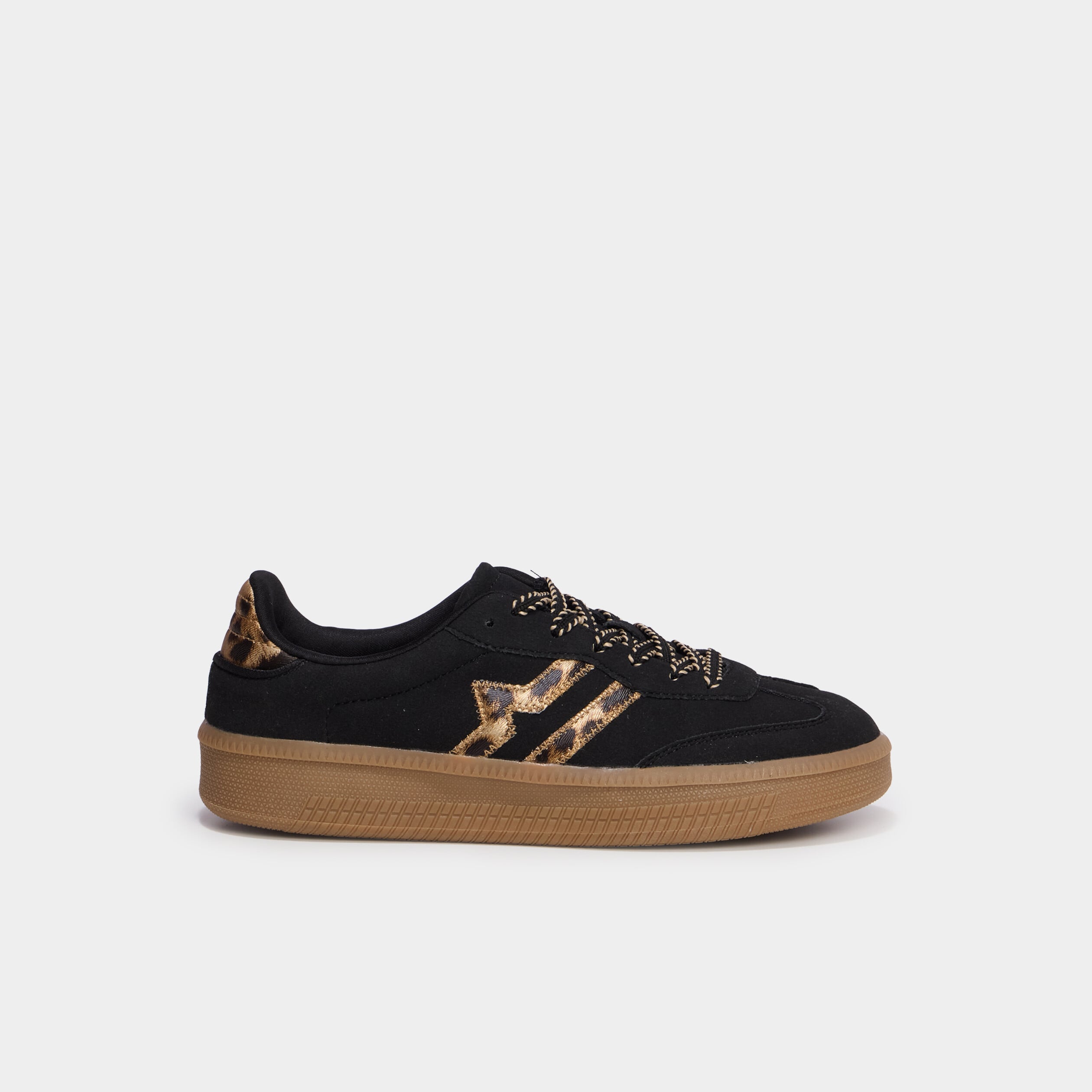 Baskets &agrave; lacets noir femme