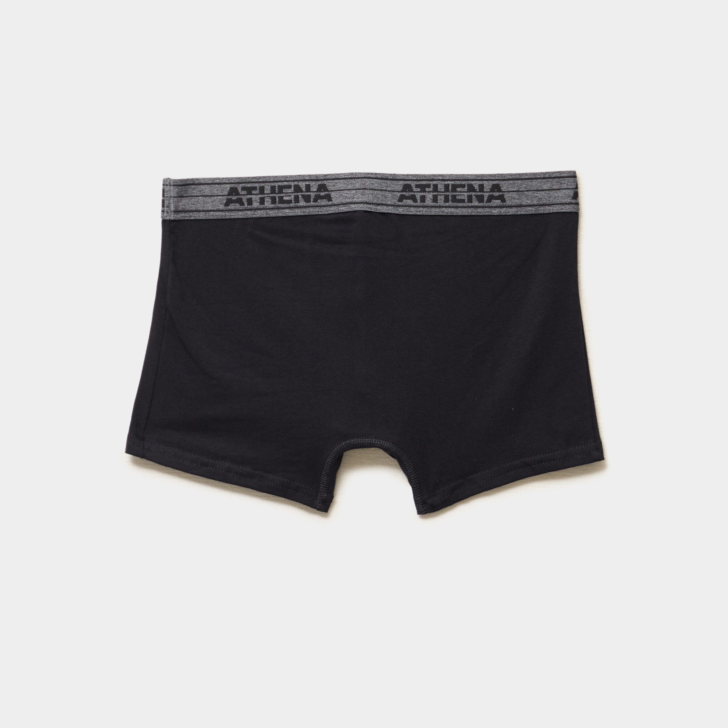 lot 4 boxers coton stretch athena noir homme Lot 4 boxers coton stretch Athena noir homme