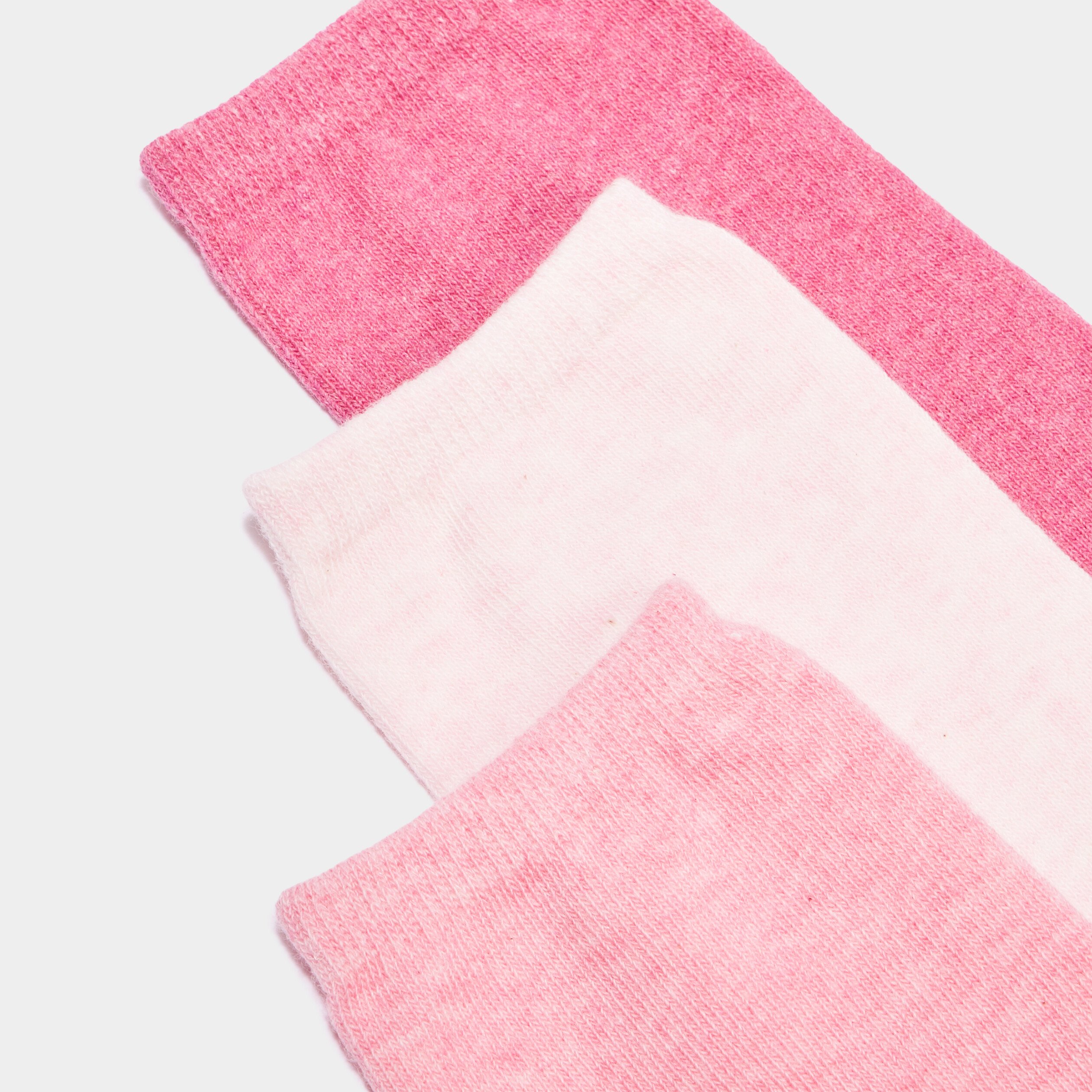 lot 5 paires chaussettes coton rose mixte Lot 5 paires chaussettes coton rose mixte
